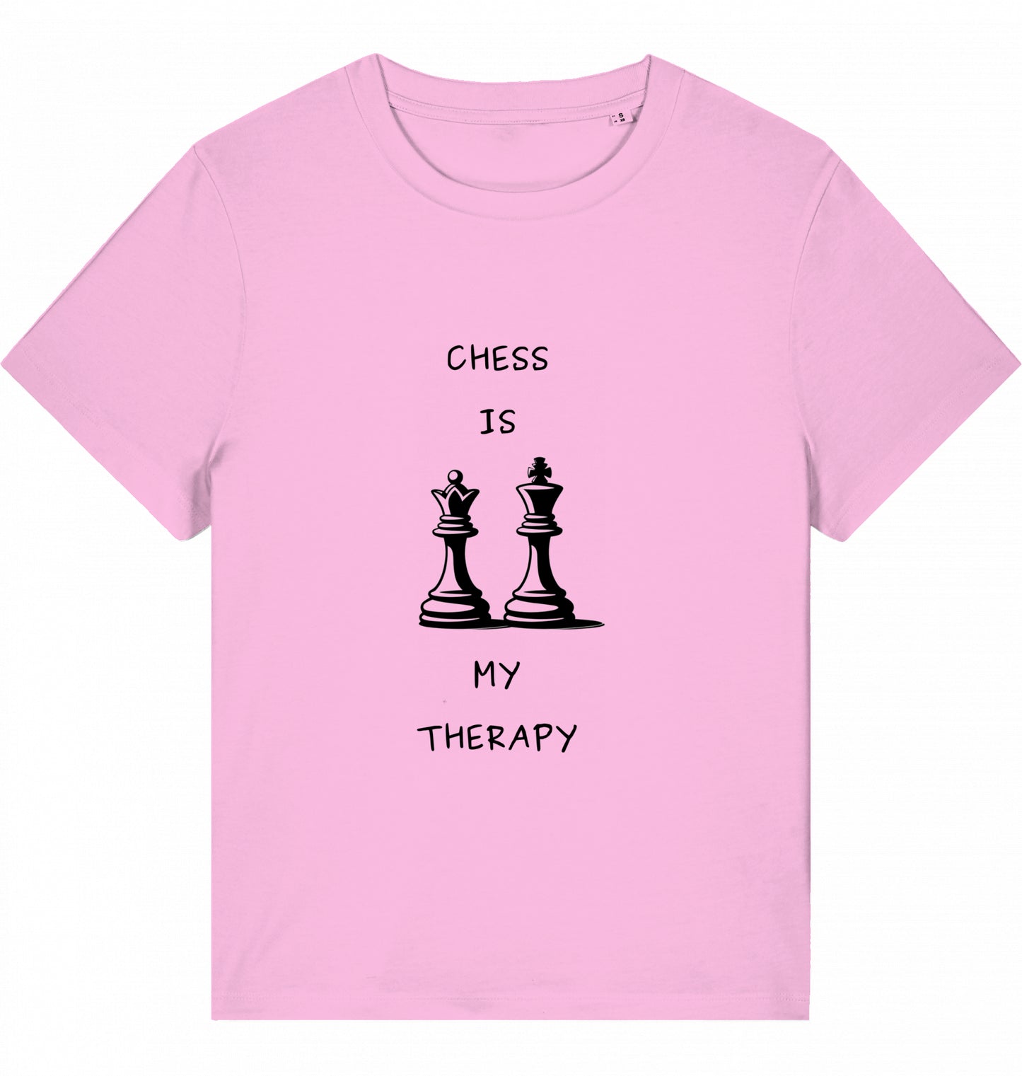 Schach Damen T-Shirt Chess Is My Therapy Bio-Baumwolle Fairtrade