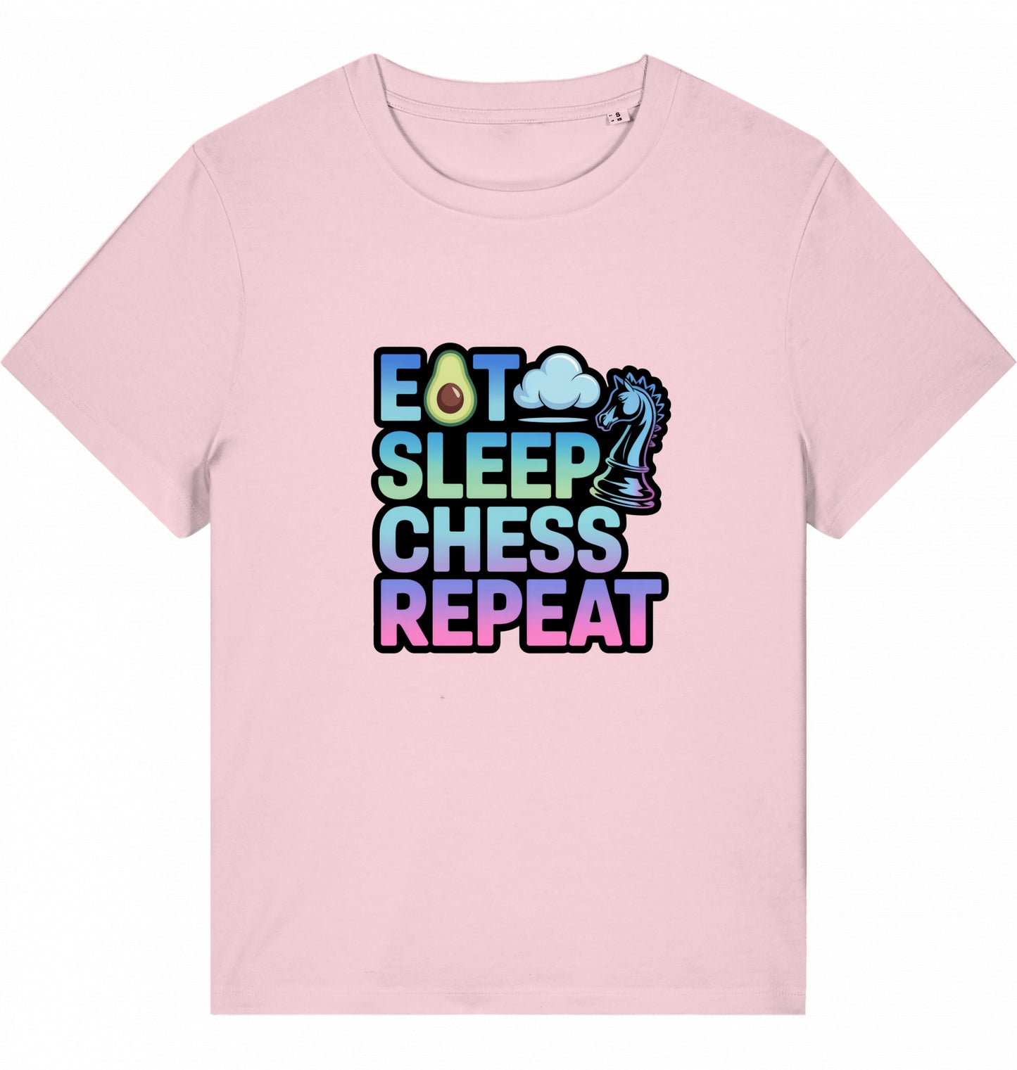 Damen T-Shirt Eat Sleep Chess Repeat