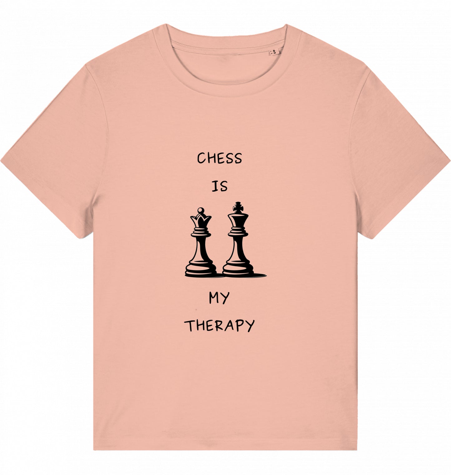Schach Damen T-Shirt Chess Is My Therapy Bio-Baumwolle Fairtrade