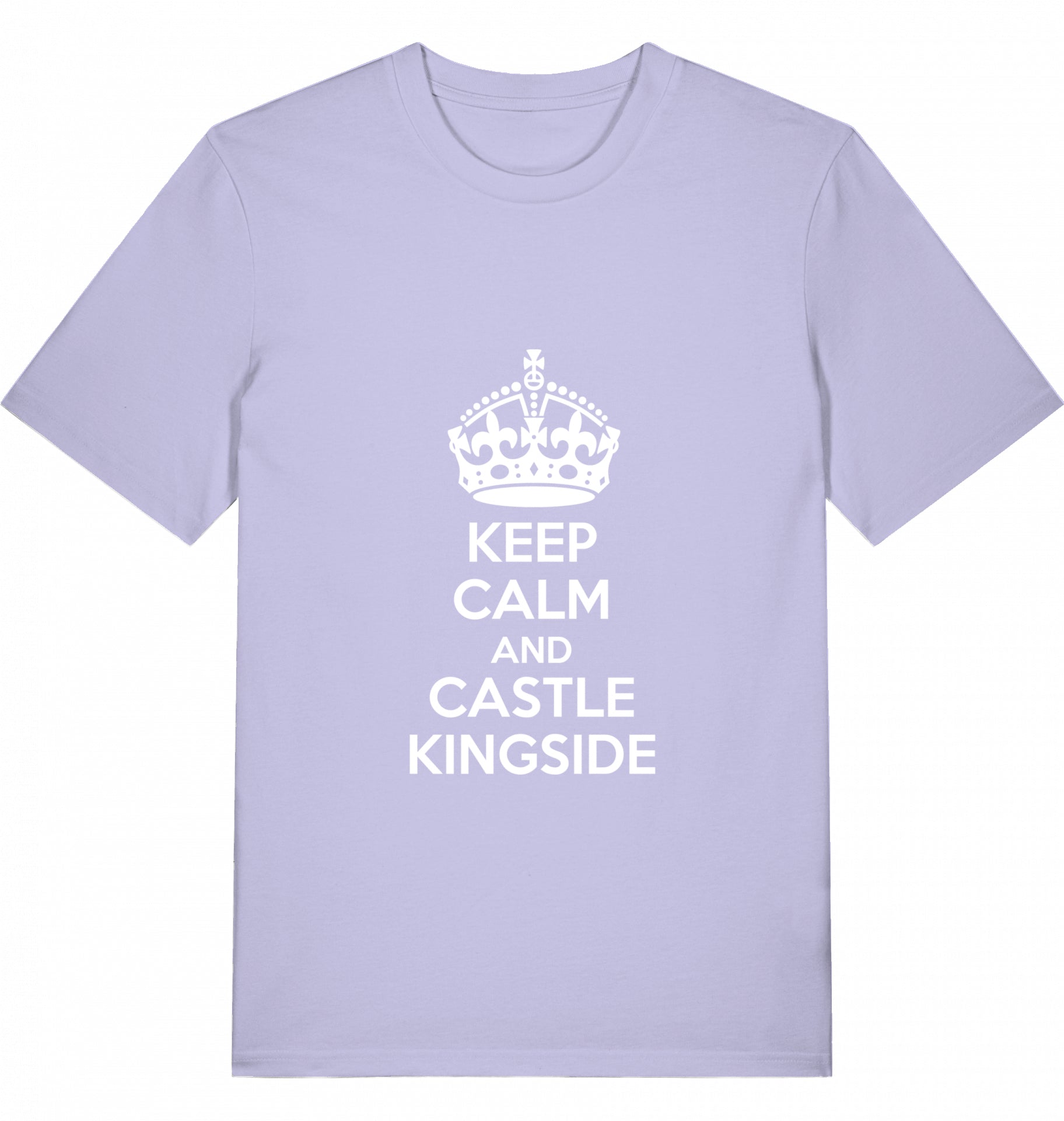 Chess T-Shirt Keep Calm And Castle Kingside Men Organic Cotton Fairtrade Chess