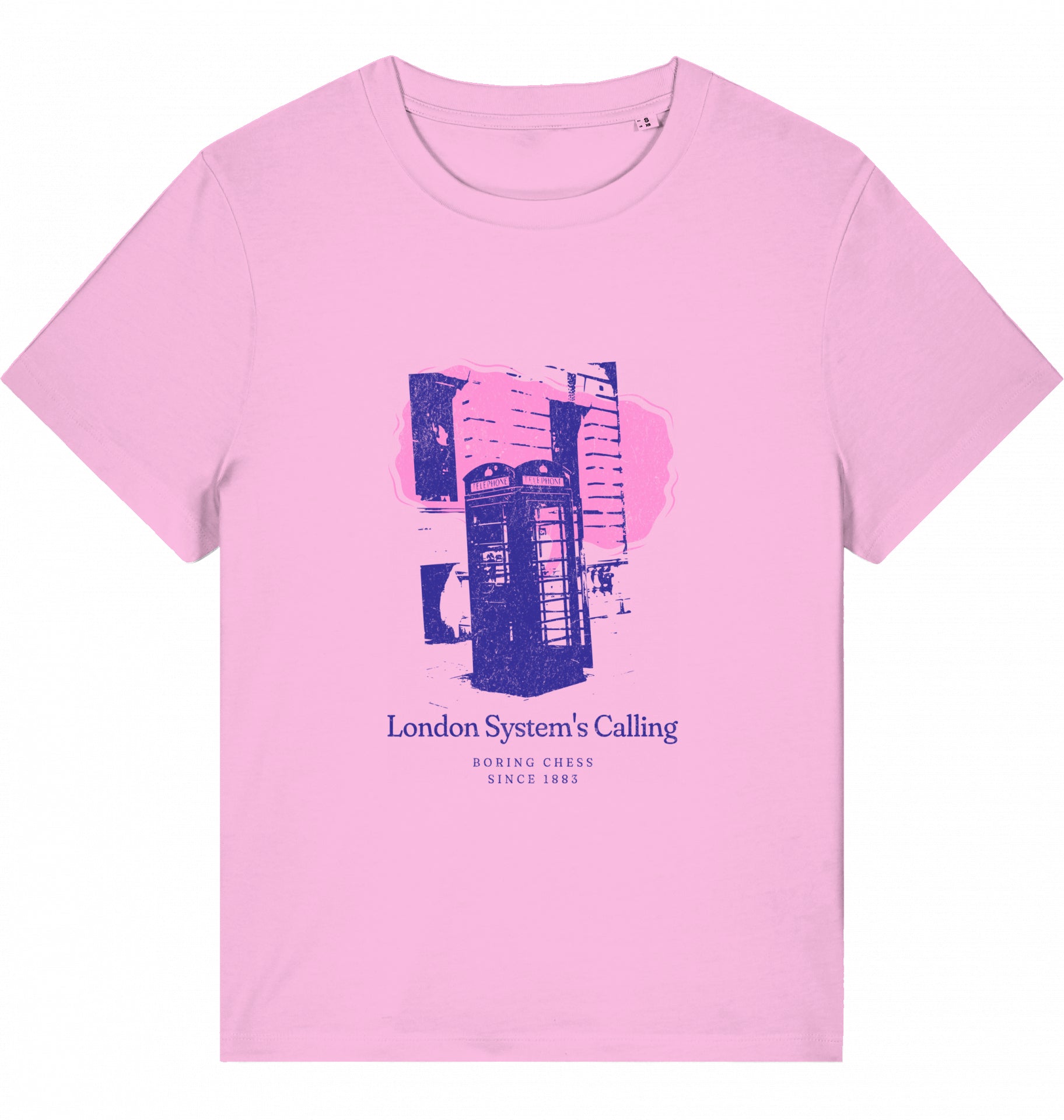 Damen Schach Eröffnung T-Shirt London System Fairtrade Chess