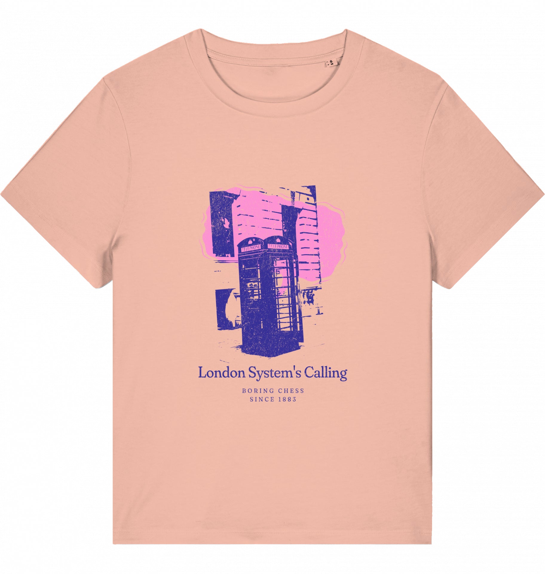 Damen Schach Eröffnung T-Shirt London System Fairtrade Chess