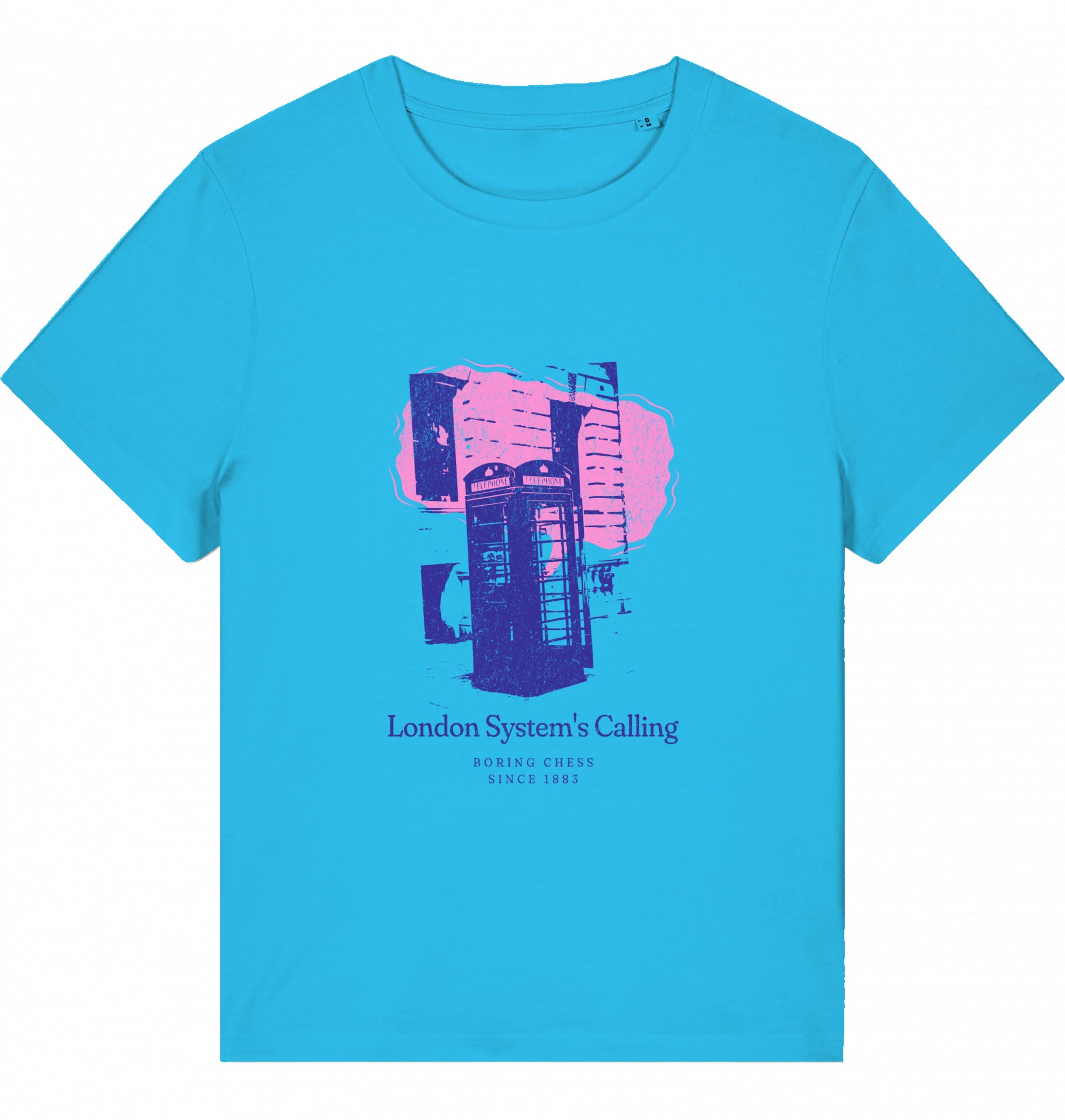 Damen Schach Eröffnung T-Shirt London System Fairtrade Chess