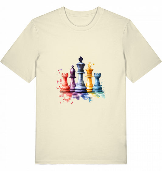 T-Shirt Aquarell Schach Figuren