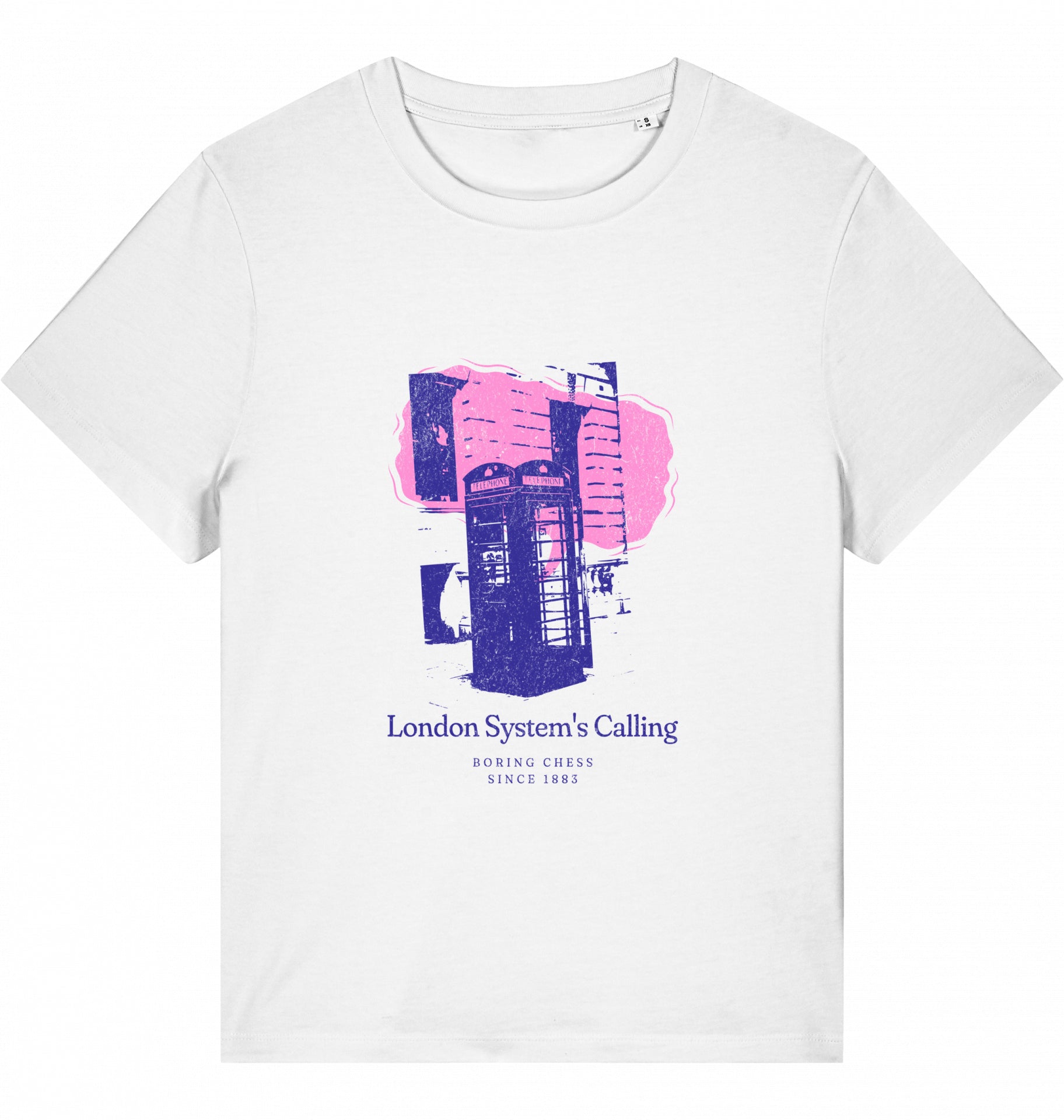 Damen Schach Eröffnung T-Shirt London System Fairtrade Chess