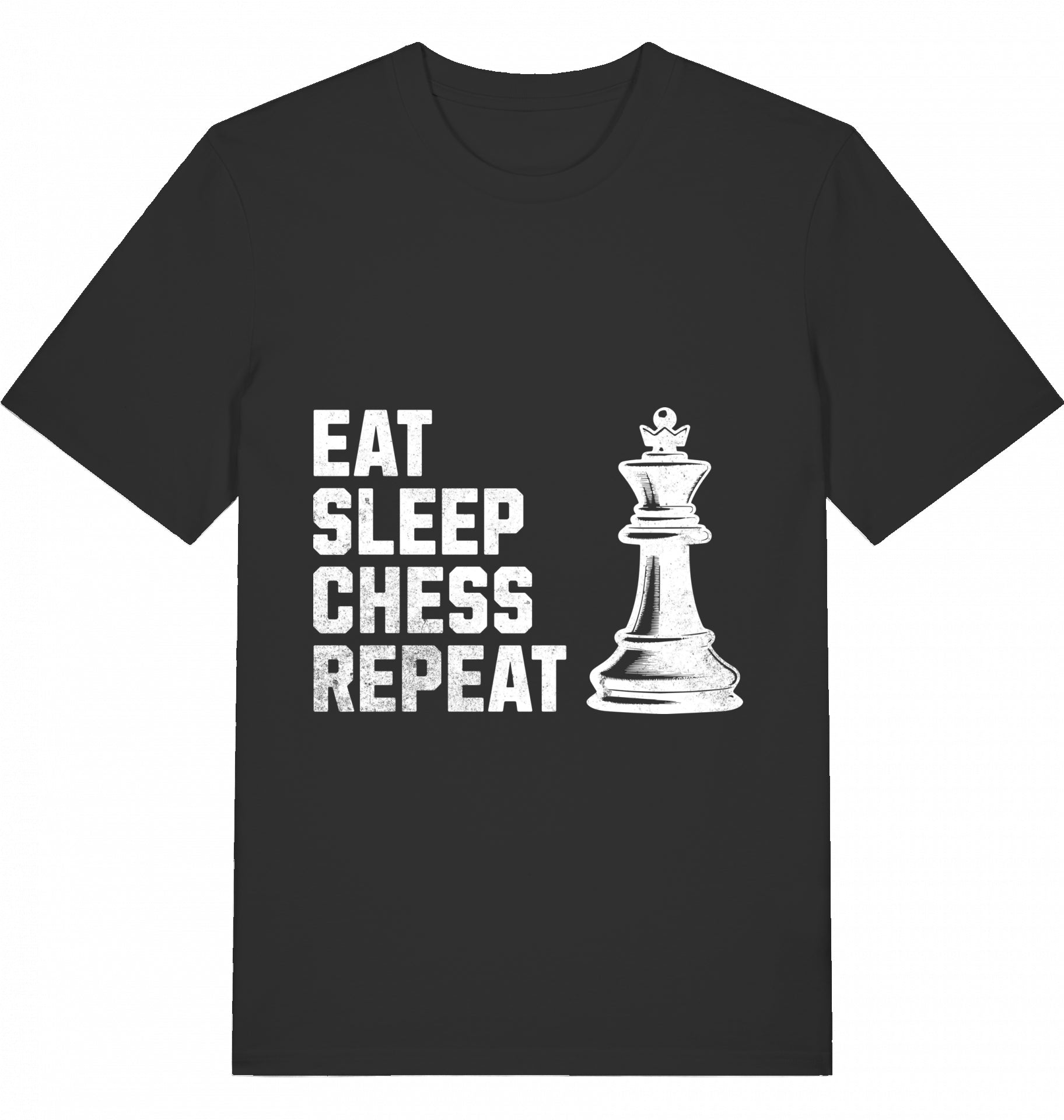 Schach T-Shirt Eat Sleep Chess Repeat V2