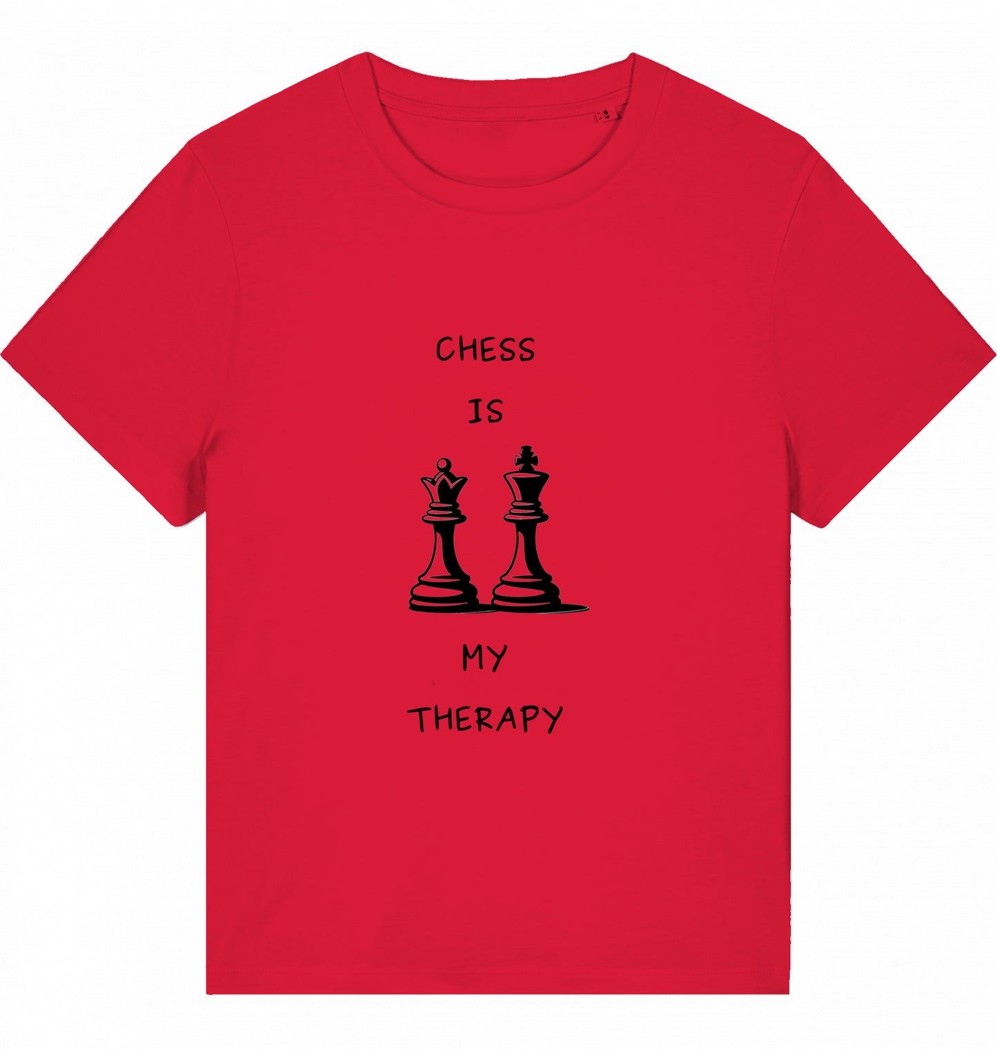 Schach Damen T-Shirt Chess Is My Therapy Bio-Baumwolle Fairtrade