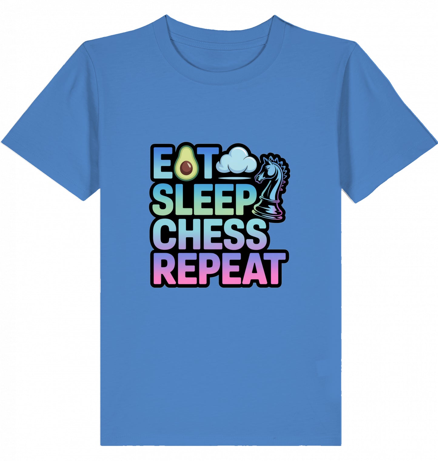 Kinder T-Shirt Eat Sleep Chess Repeat