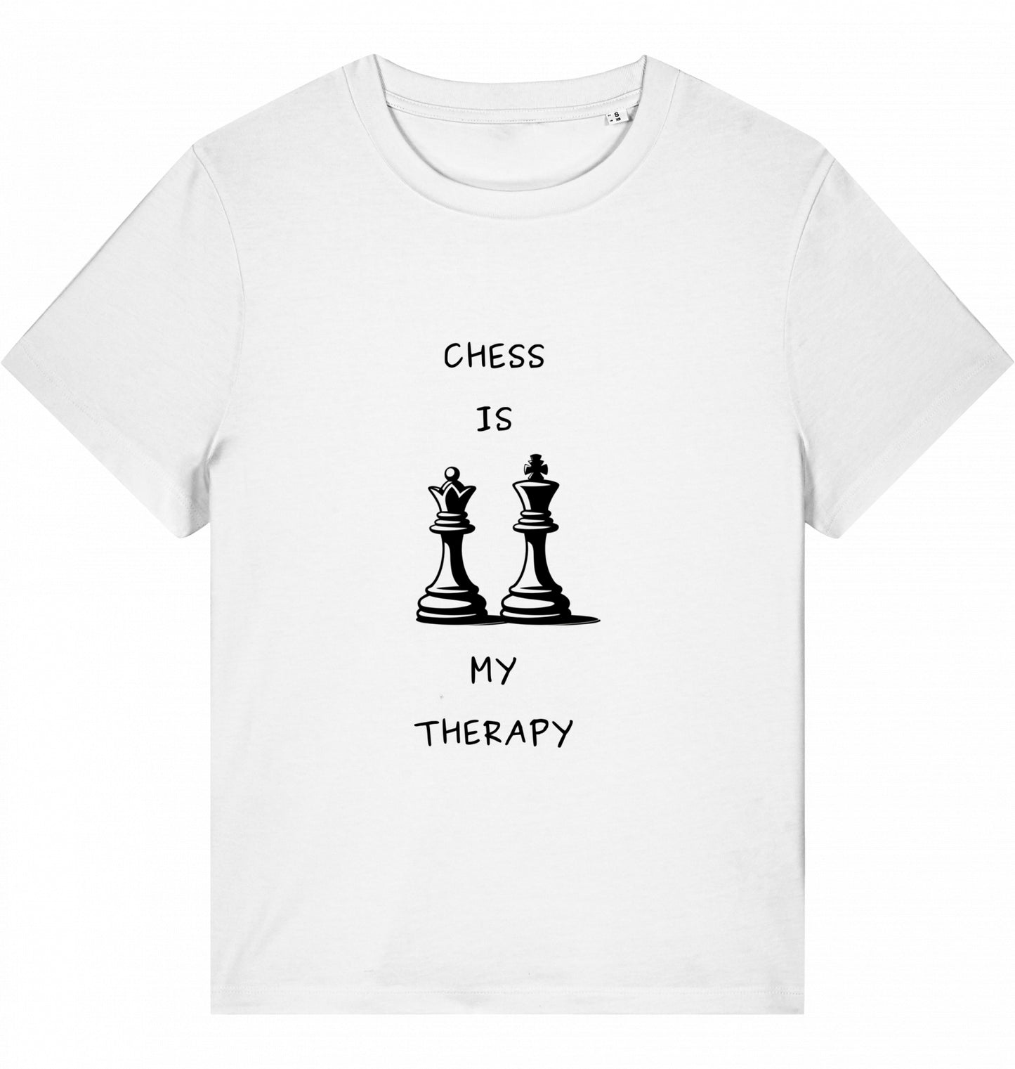 Schach Damen T-Shirt Chess Is My Therapy Bio-Baumwolle Fairtrade