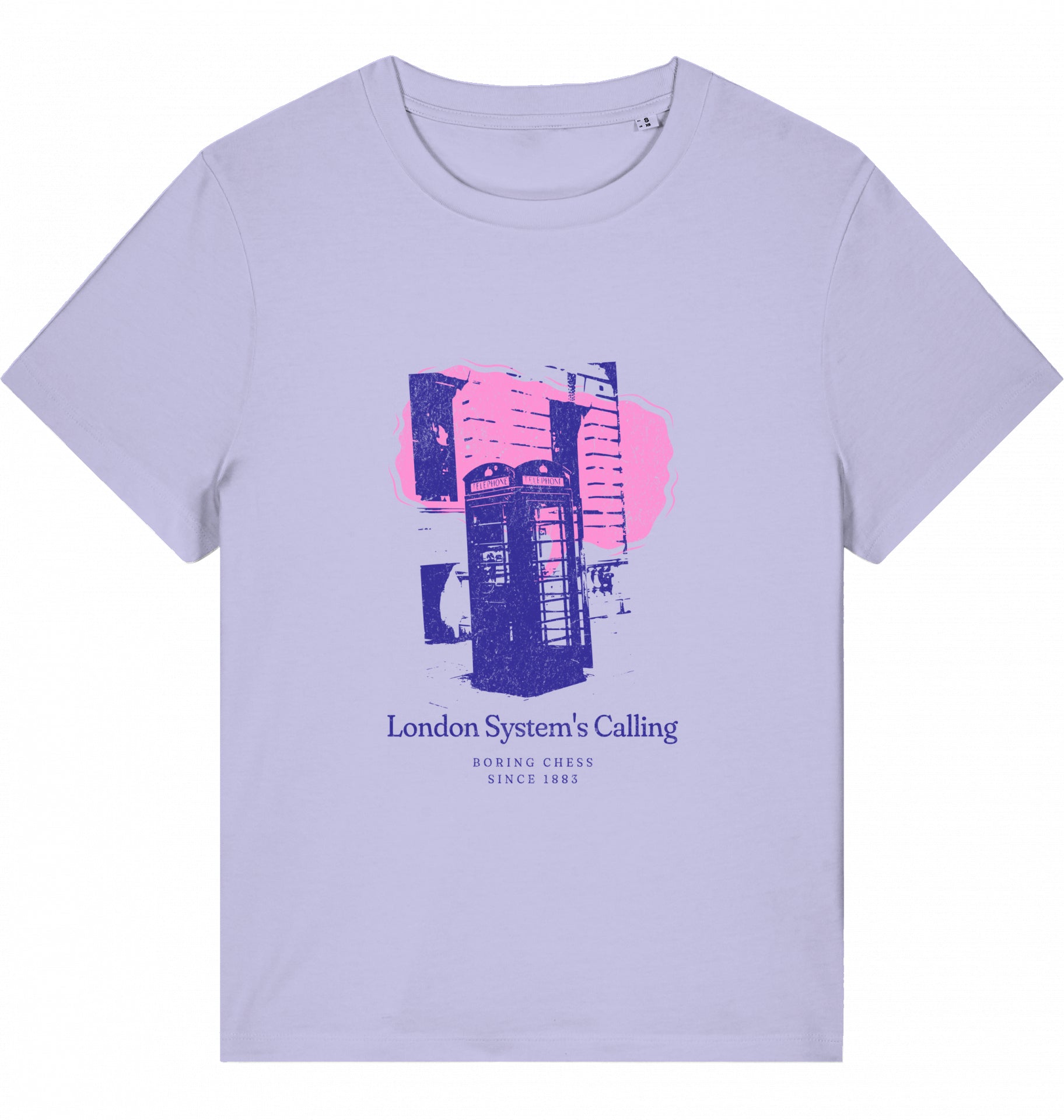 Damen Schach Eröffnung T-Shirt London System Fairtrade Chess