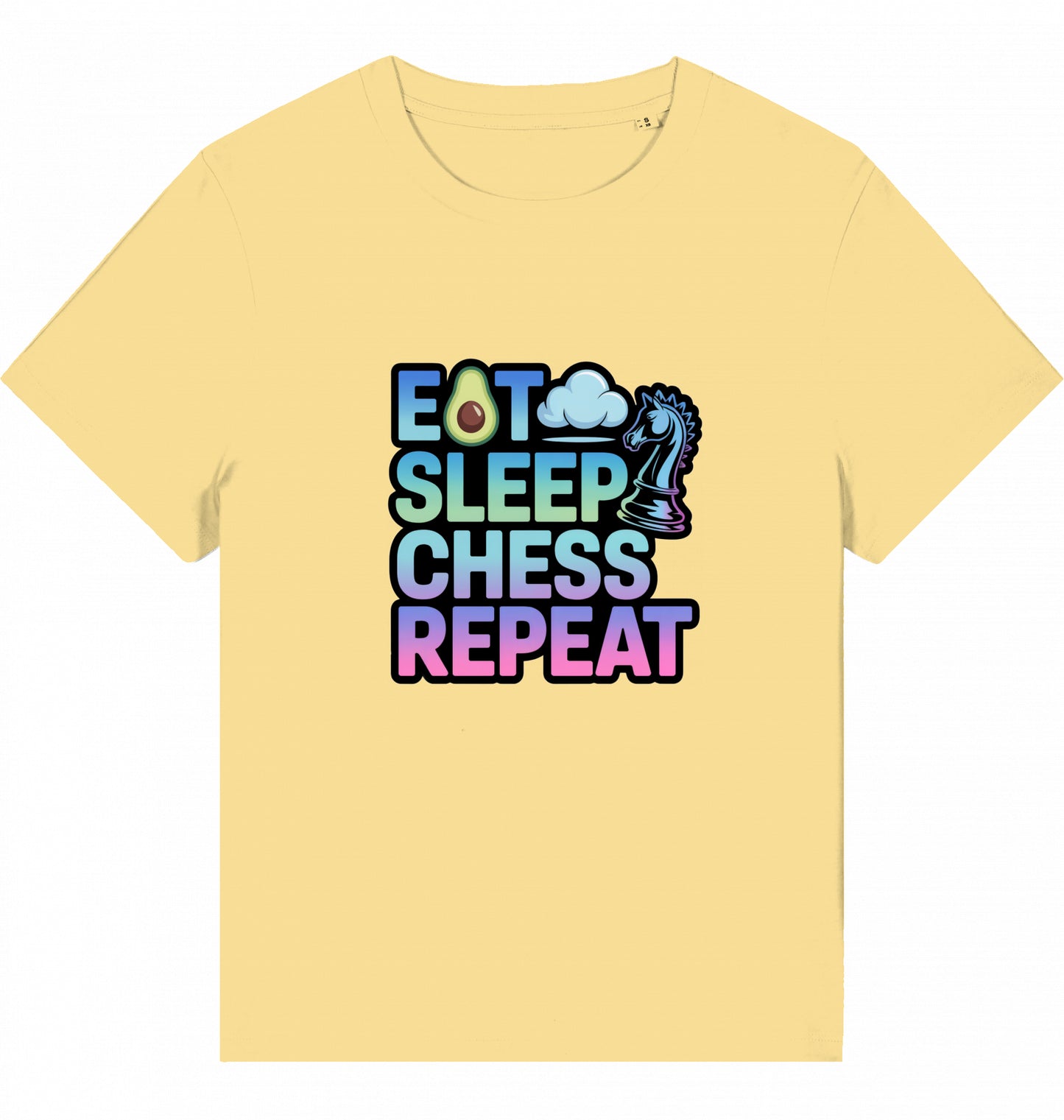 Damen T-Shirt Eat Sleep Chess Repeat