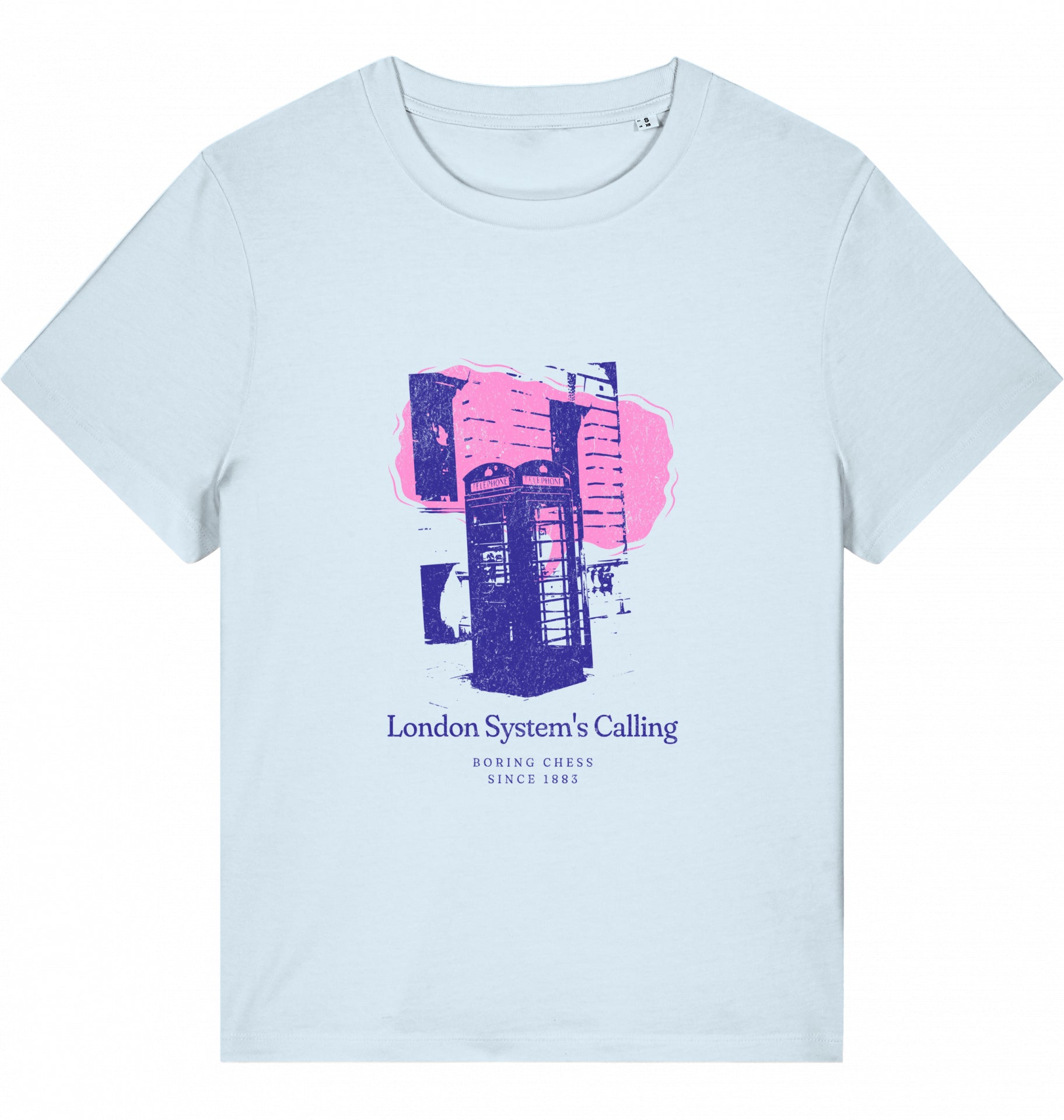 Damen Schach Eröffnung T-Shirt London System Fairtrade Chess