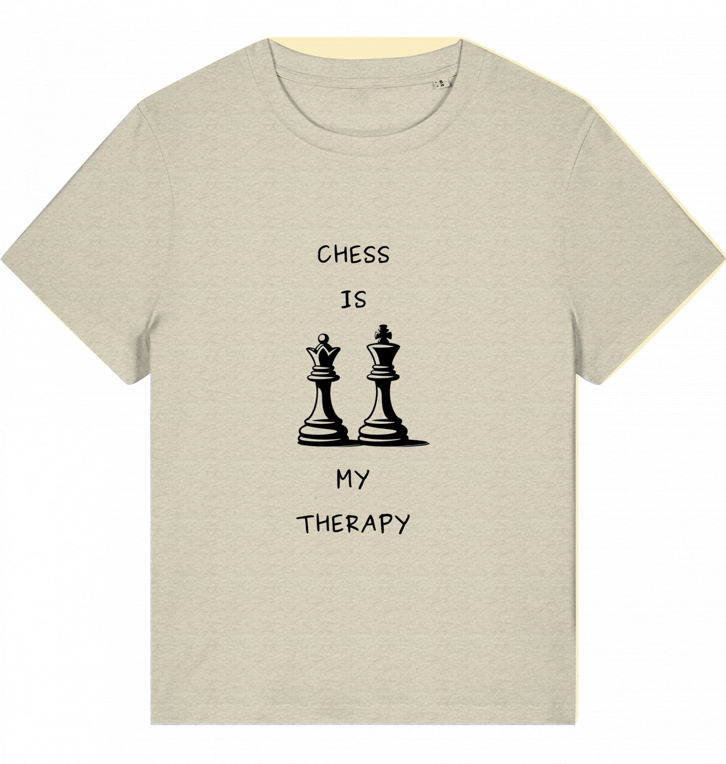 Schach Damen T-Shirt Chess Is My Therapy Bio-Baumwolle Fairtrade