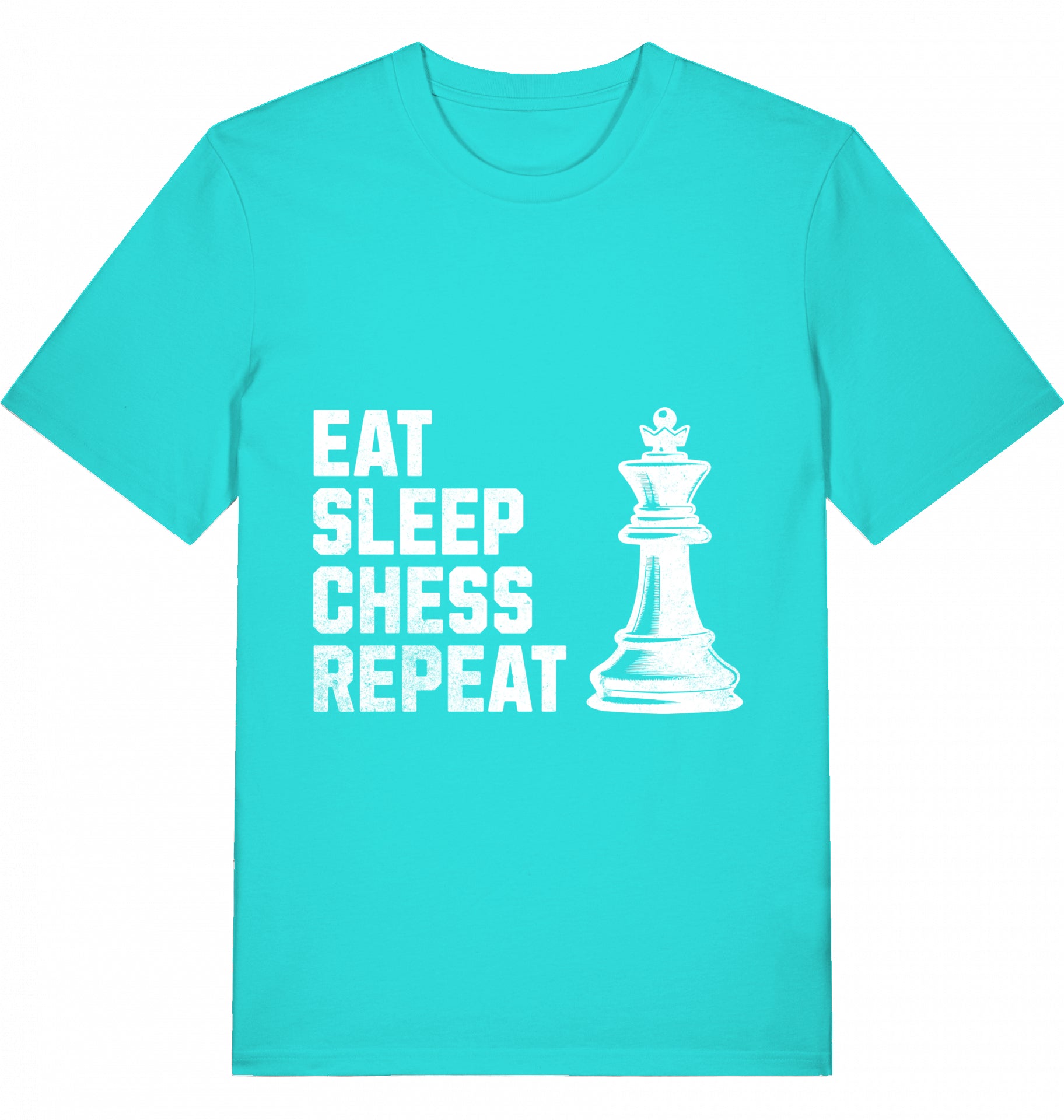 Schach T-Shirt Eat Sleep Chess Repeat V2