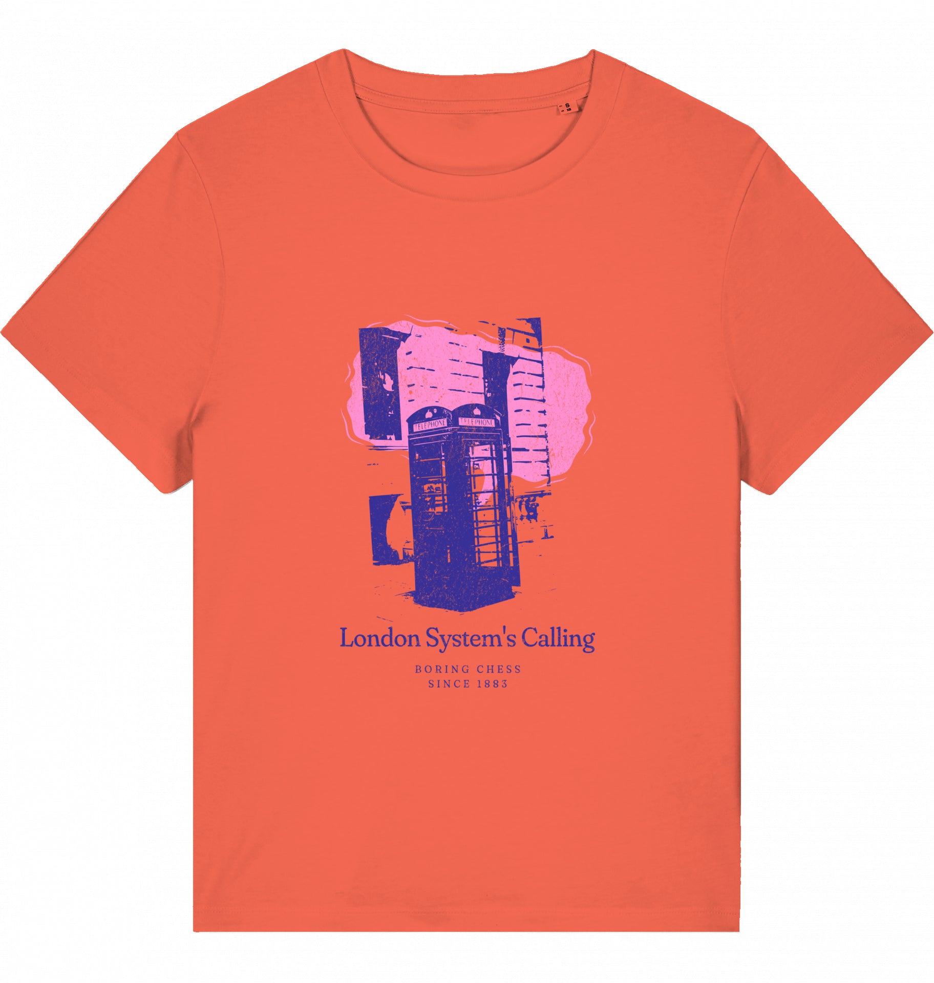 Damen Schach Eröffnung T-Shirt London System Fairtrade Chess