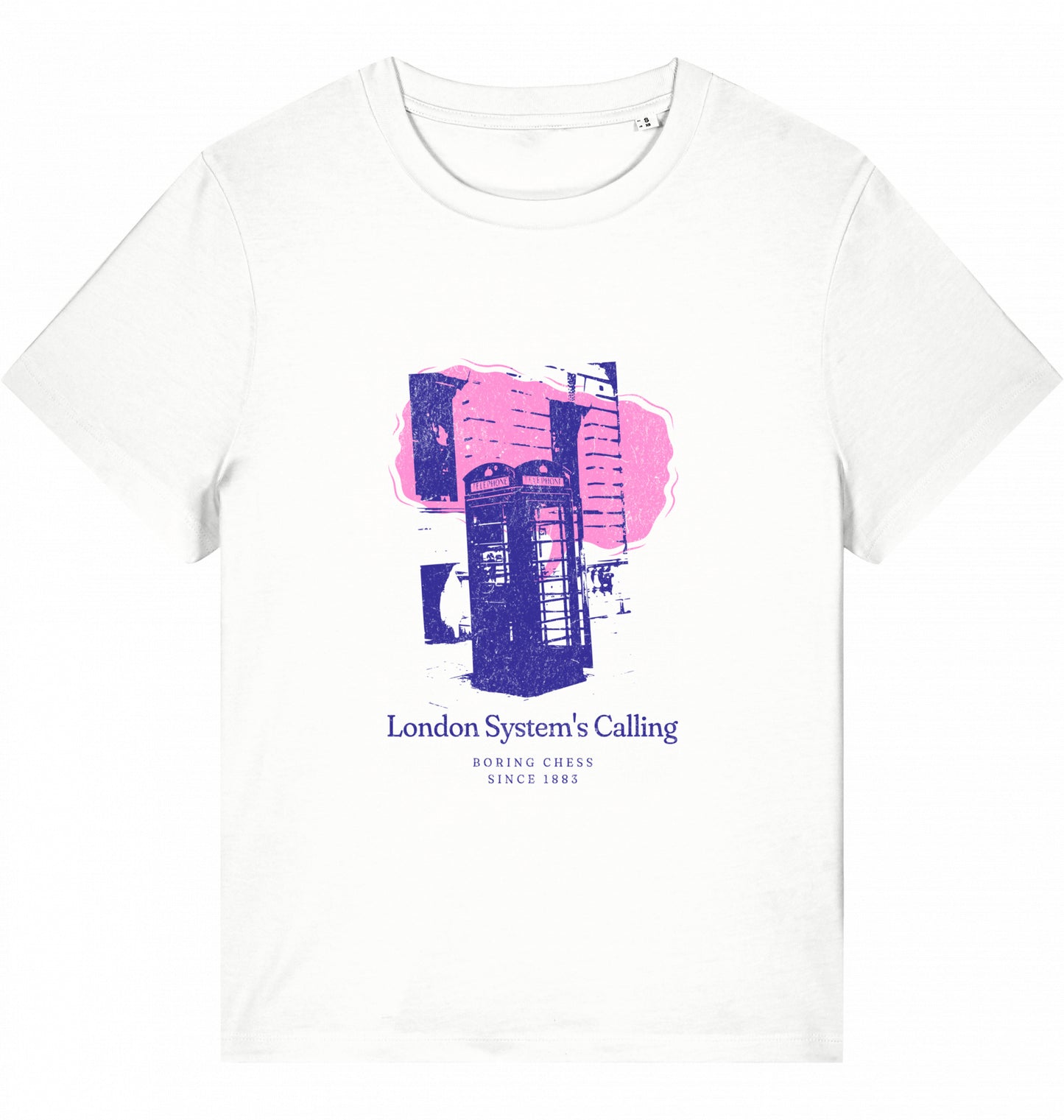 Damen Schach Eröffnung T-Shirt London System Fairtrade Chess
