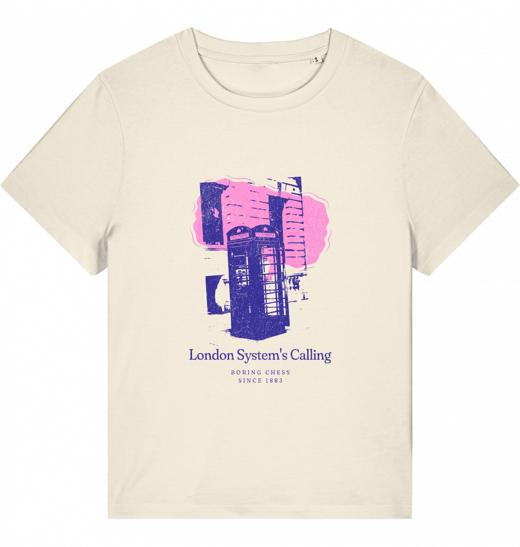 Damen Schach Eröffnung T-Shirt London System Fairtrade Chess