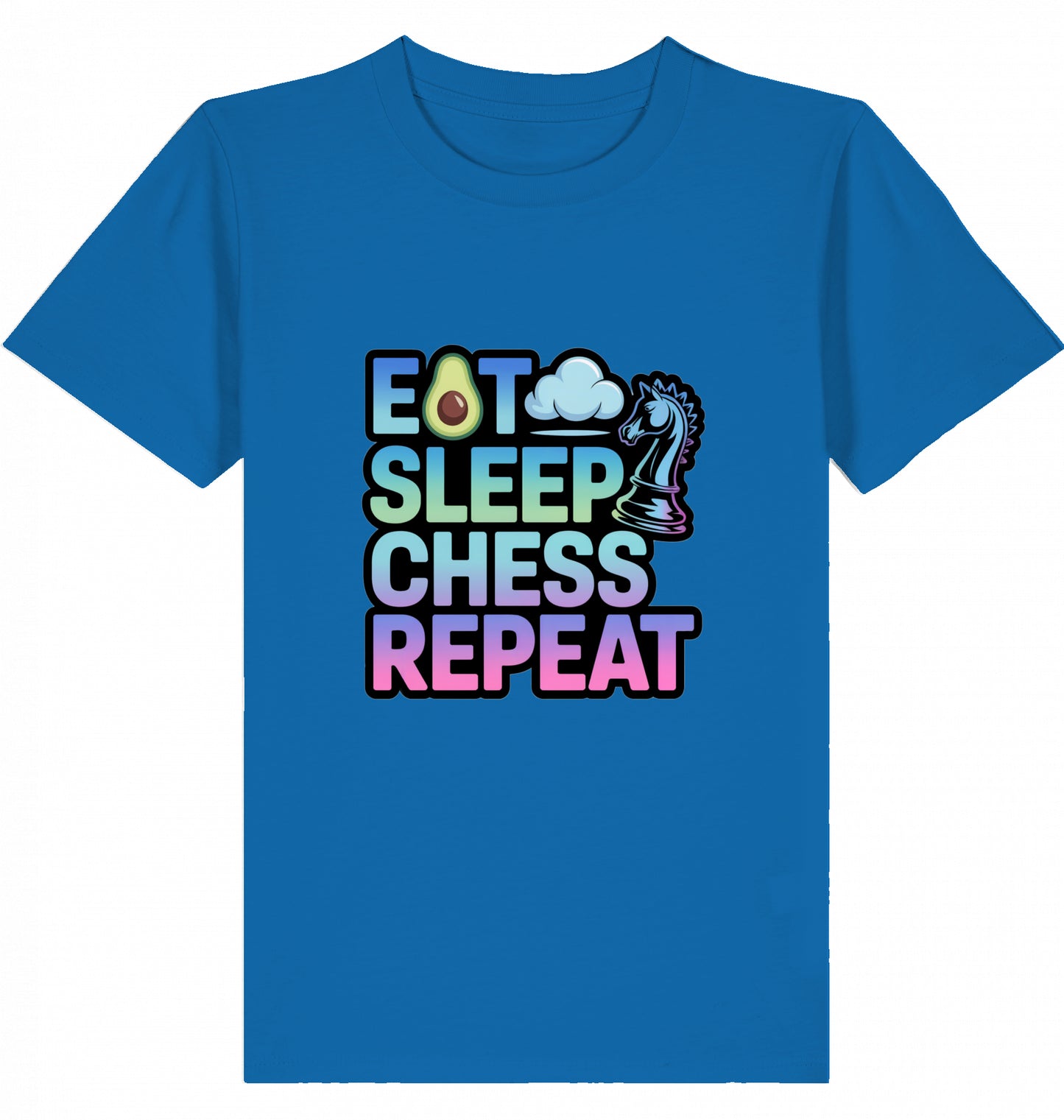 Kinder T-Shirt Eat Sleep Chess Repeat