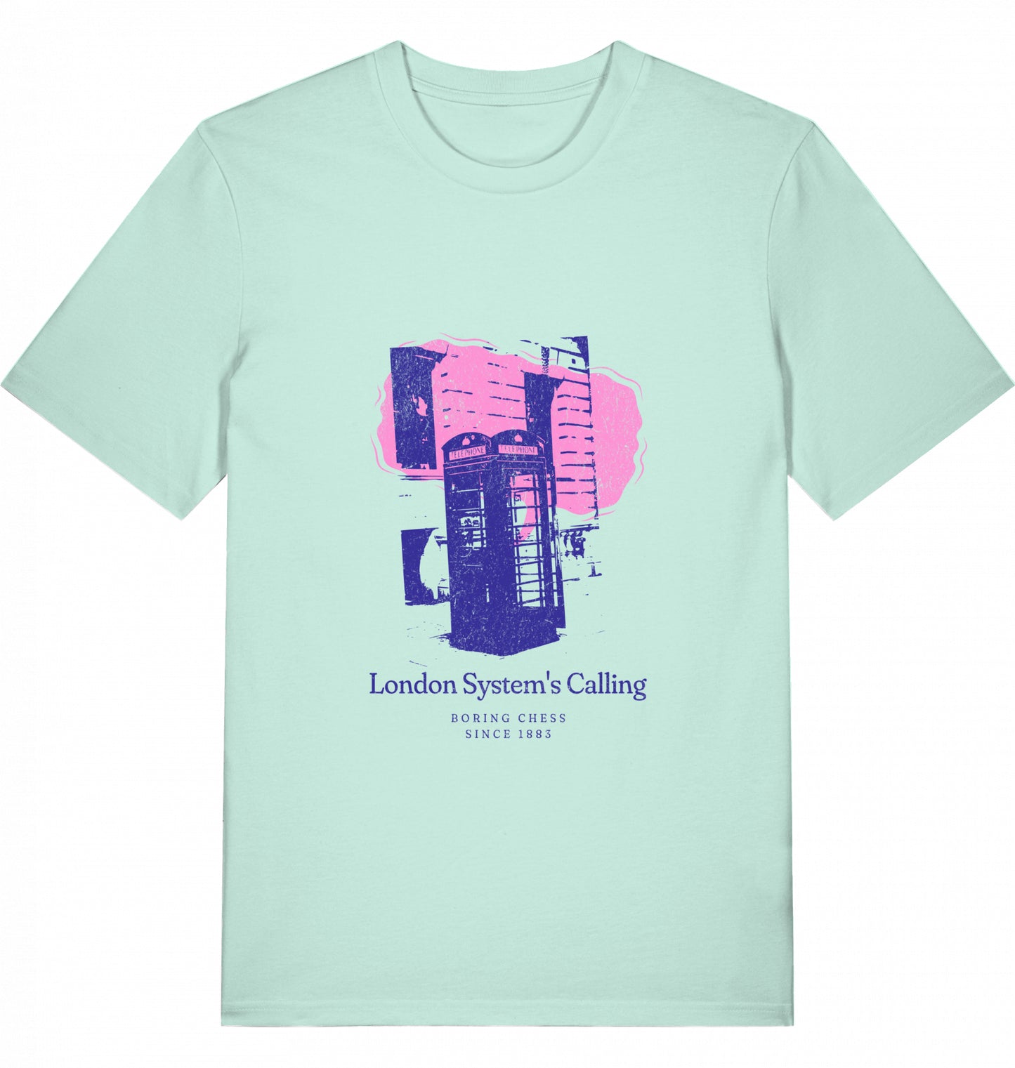 Schach T-Shirt London System Herren Männer Fairtrade Eröffnung