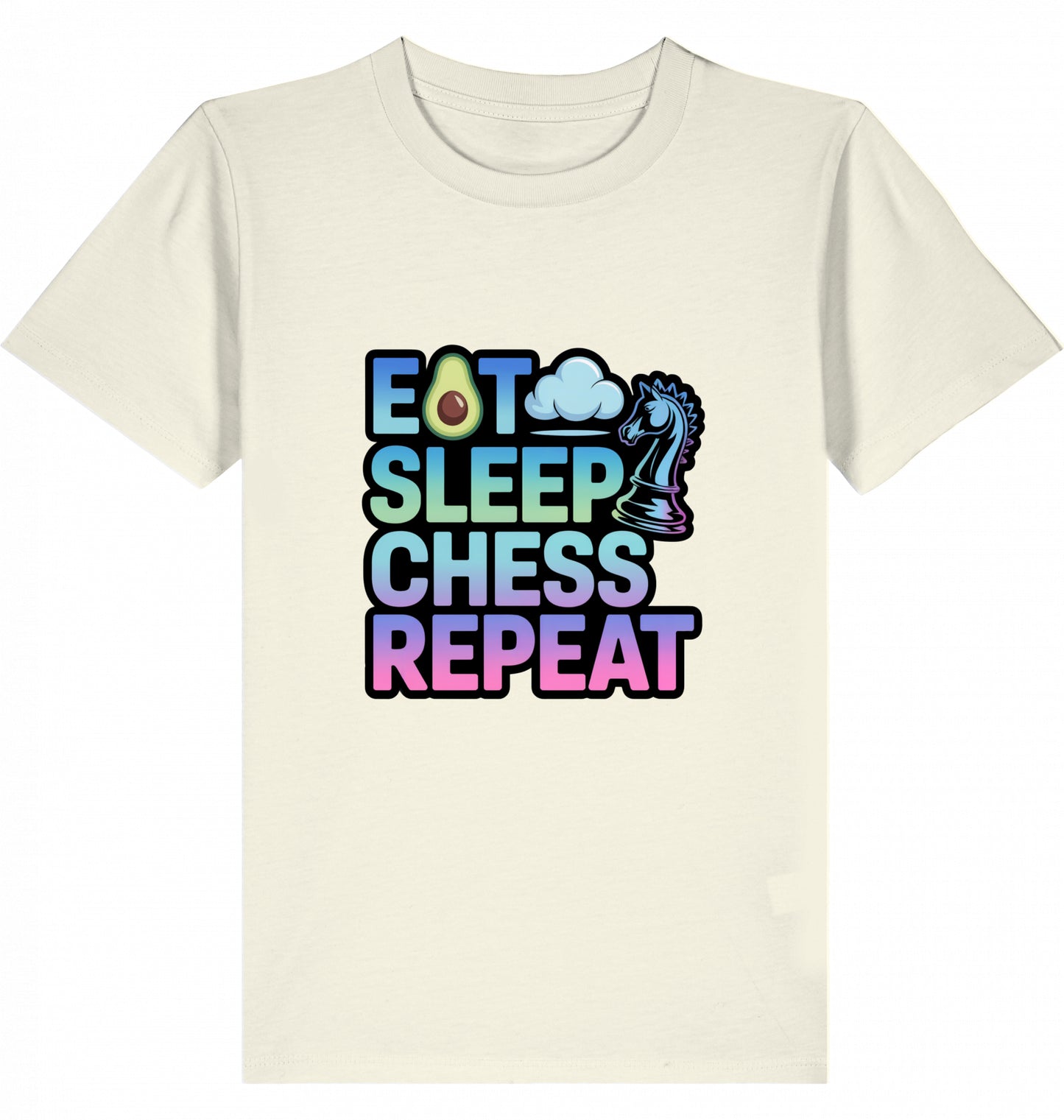 Kinder T-Shirt Eat Sleep Chess Repeat