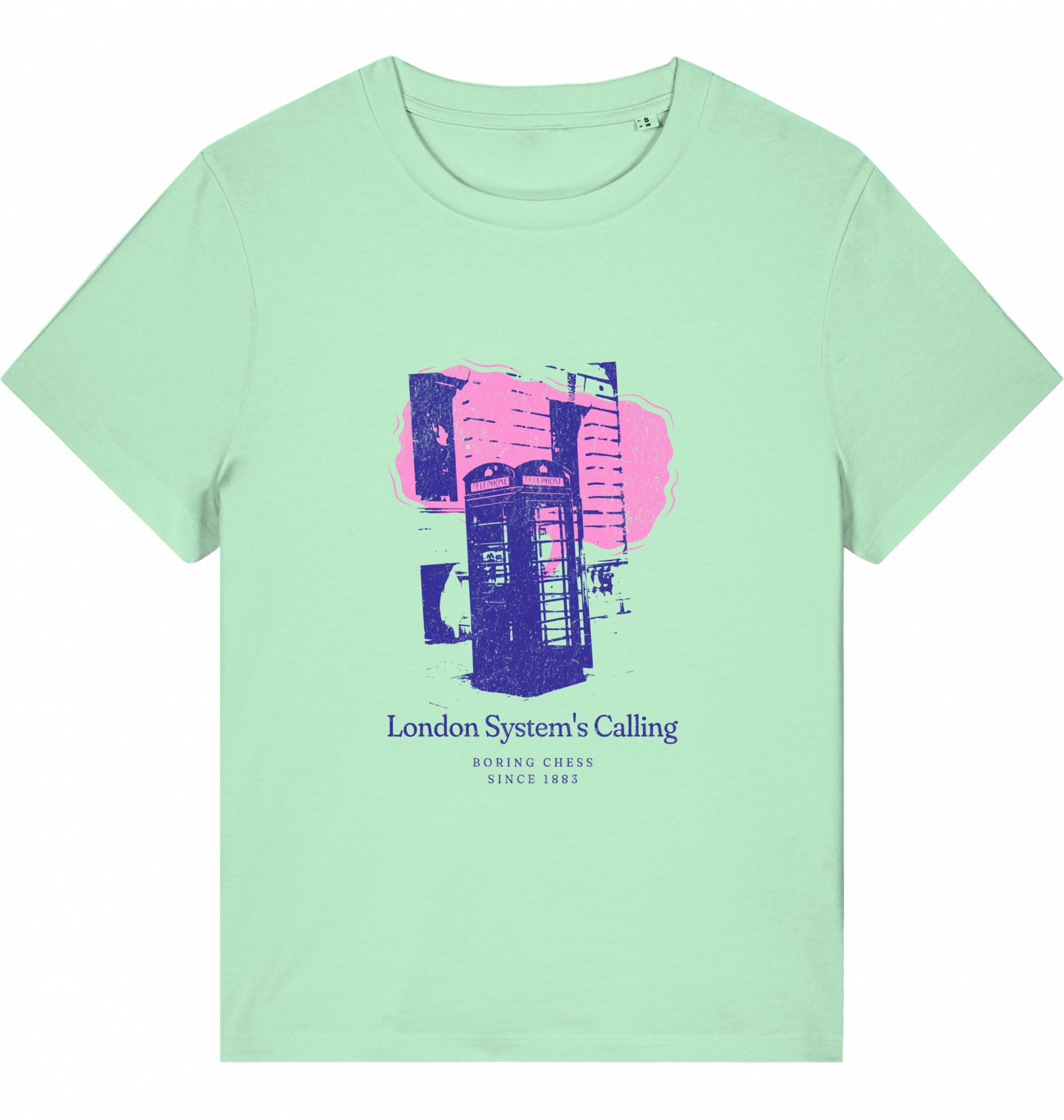 Damen Schach Eröffnung T-Shirt London System Fairtrade Chess