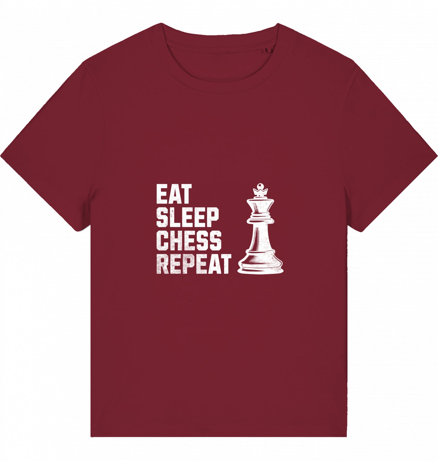 Damen Schach T-Shirt Eat Sleep Chess Repeat