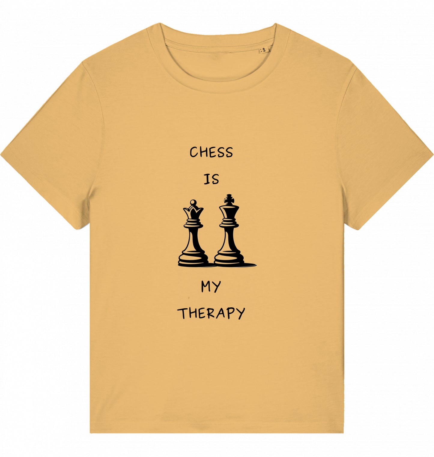 Schach Damen T-Shirt Chess Is My Therapy Bio-Baumwolle Fairtrade