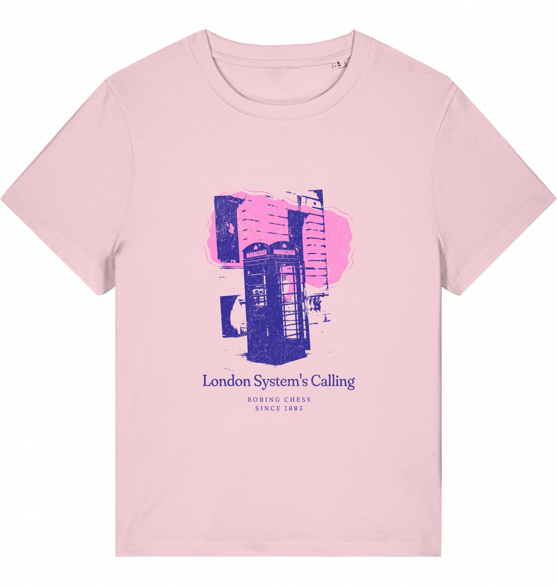 Damen Schach Eröffnung T-Shirt London System Fairtrade Chess