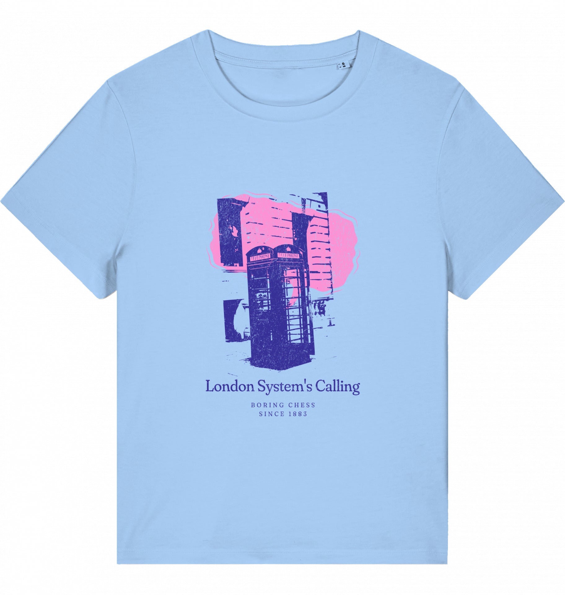 Damen Schach Eröffnung T-Shirt London System Fairtrade Chess