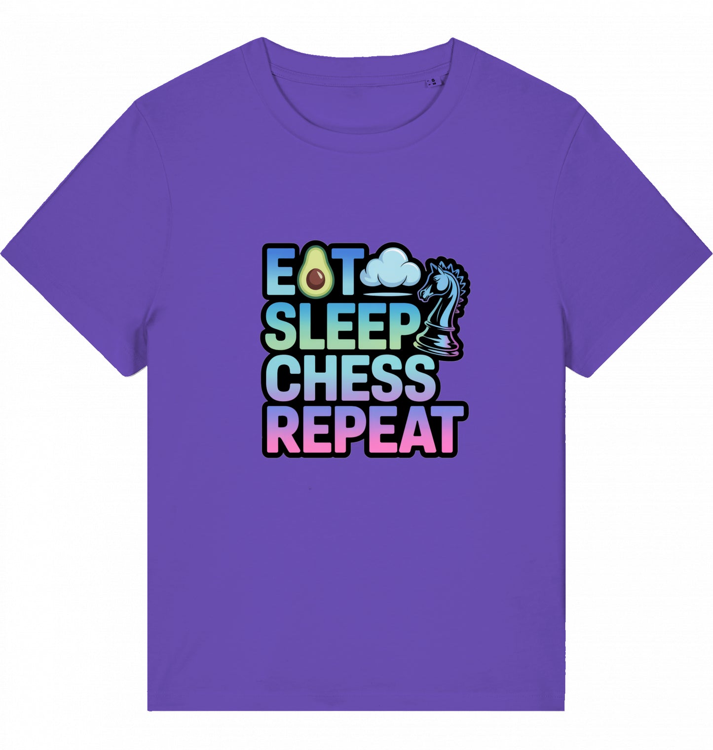 Damen T-Shirt Eat Sleep Chess Repeat