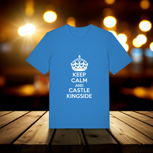 Chess T-Shirt Keep Calm And Castle Kingside Men Organic Cotton Fairtrade Chess