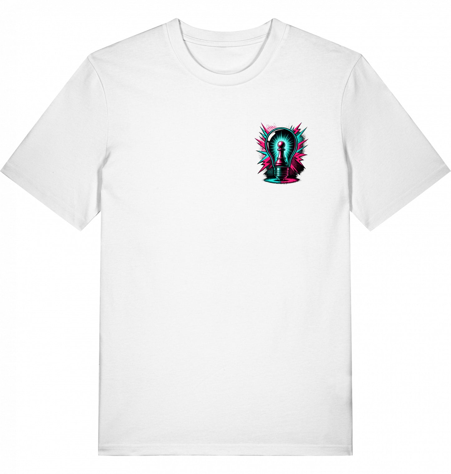 T-Shirt Schach Glühbirne