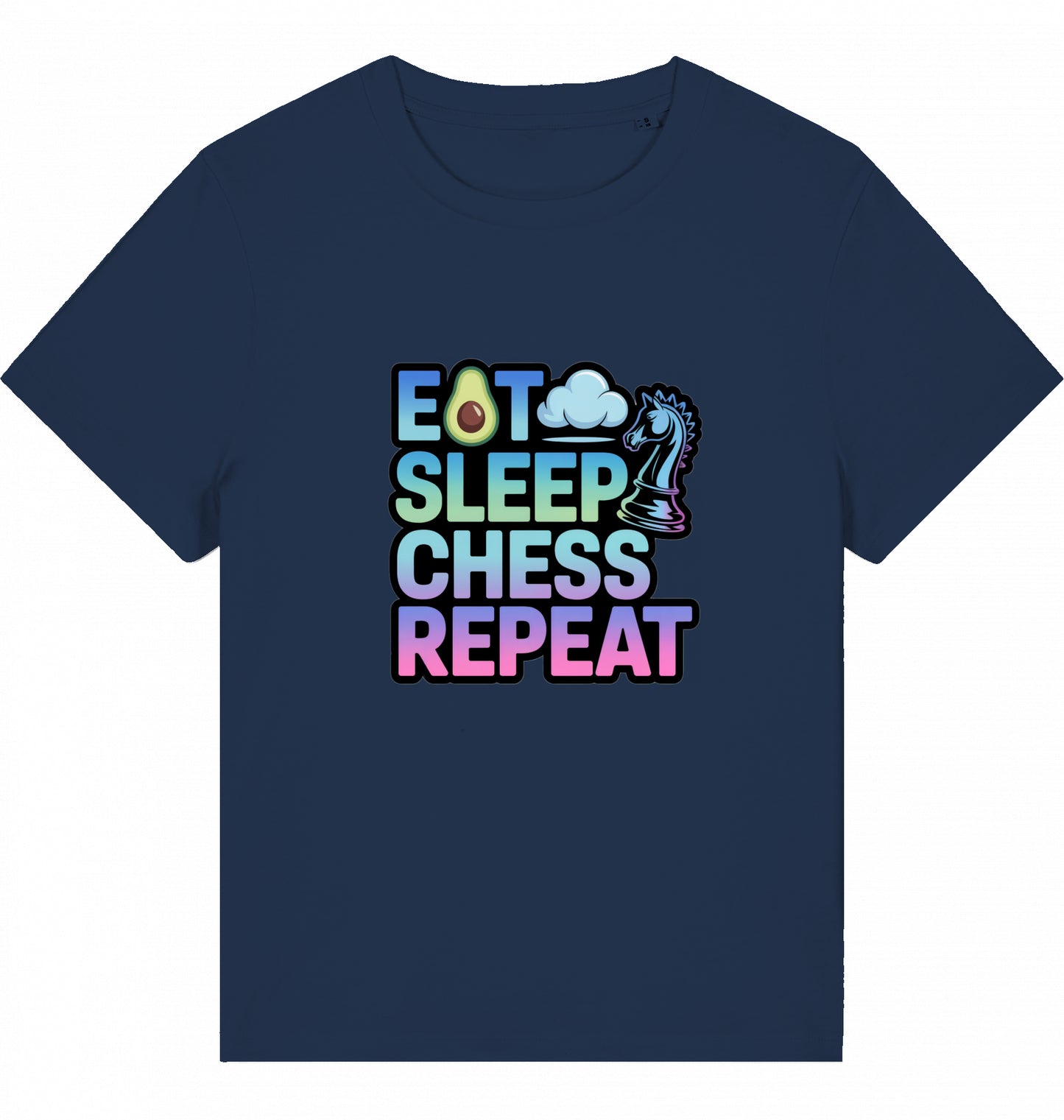 Damen T-Shirt Eat Sleep Chess Repeat