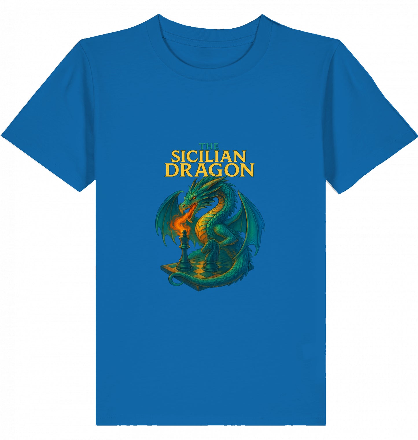 Kids  Kinder Schach T-Shirt Sicilian Dragon
