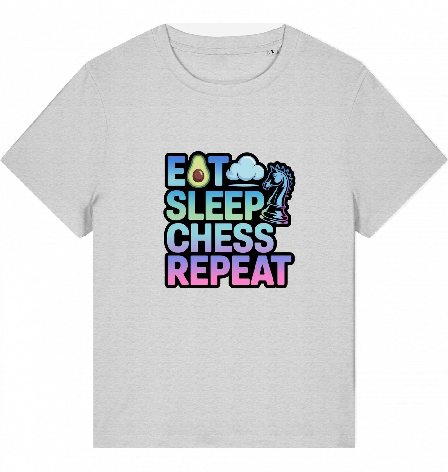 Damen T-Shirt Eat Sleep Chess Repeat