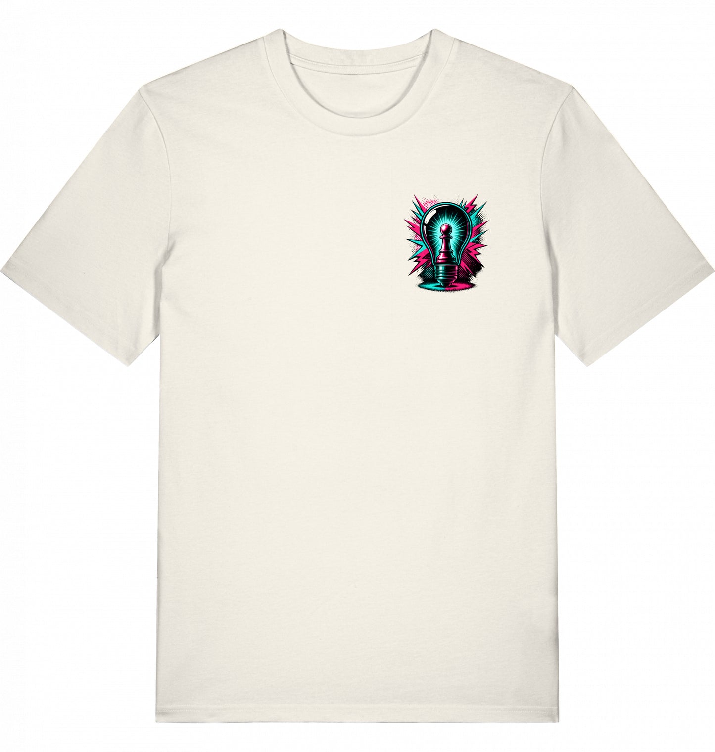 T-Shirt Schach Glühbirne