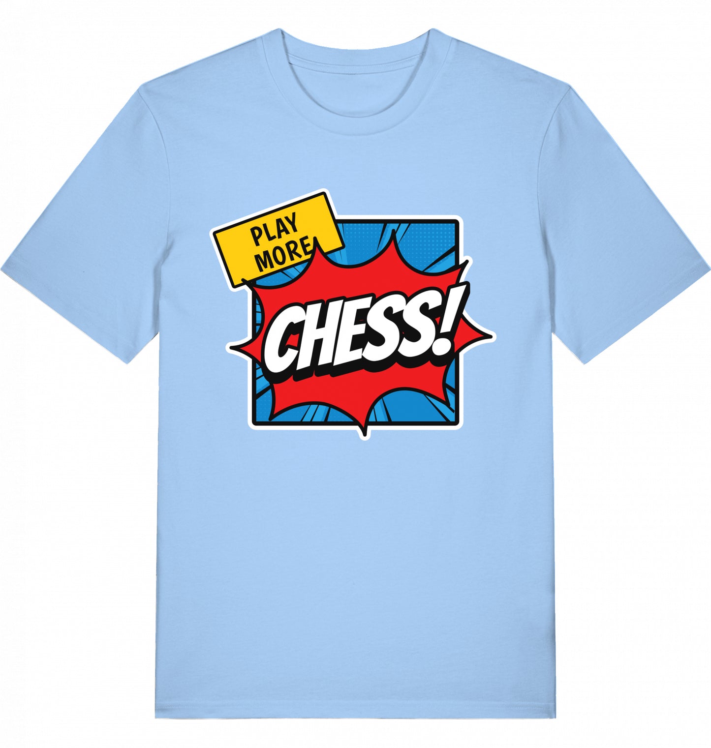T-Shirt Schach Play More Chess Fairtrade
