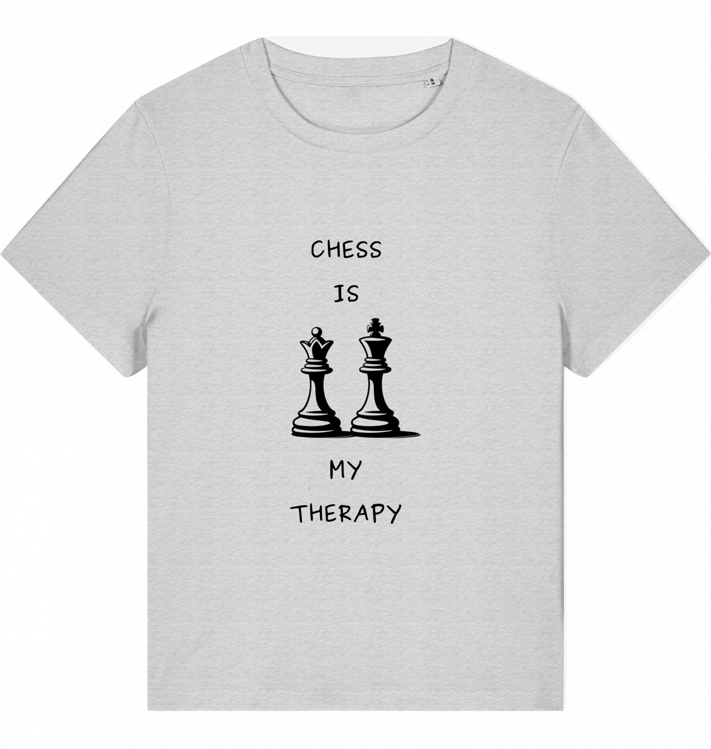 Schach Damen T-Shirt Chess Is My Therapy Bio-Baumwolle Fairtrade