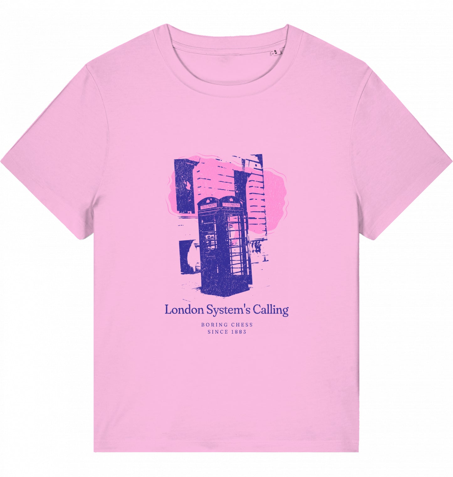 Damen Schach Eröffnung T-Shirt London System Fairtrade Chess