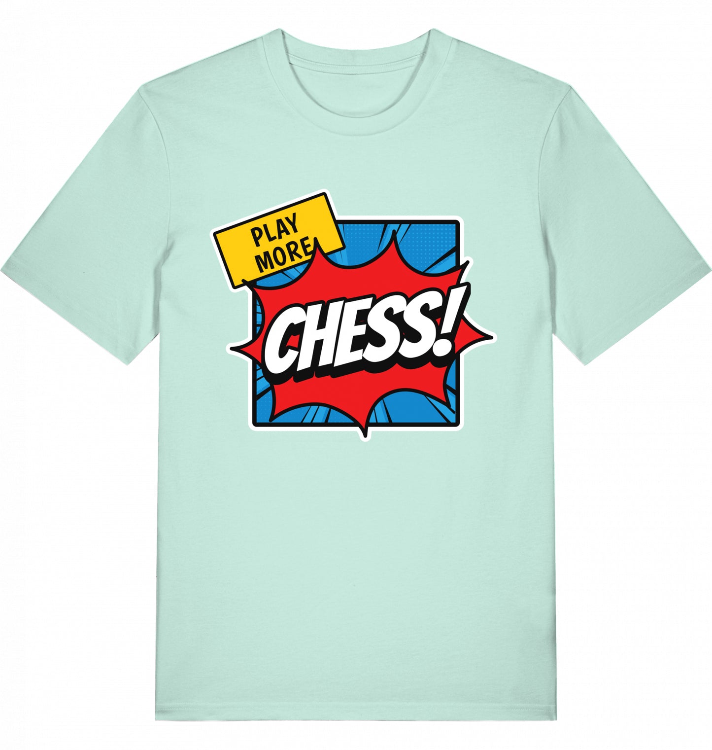 T-Shirt Schach Play More Chess Fairtrade
