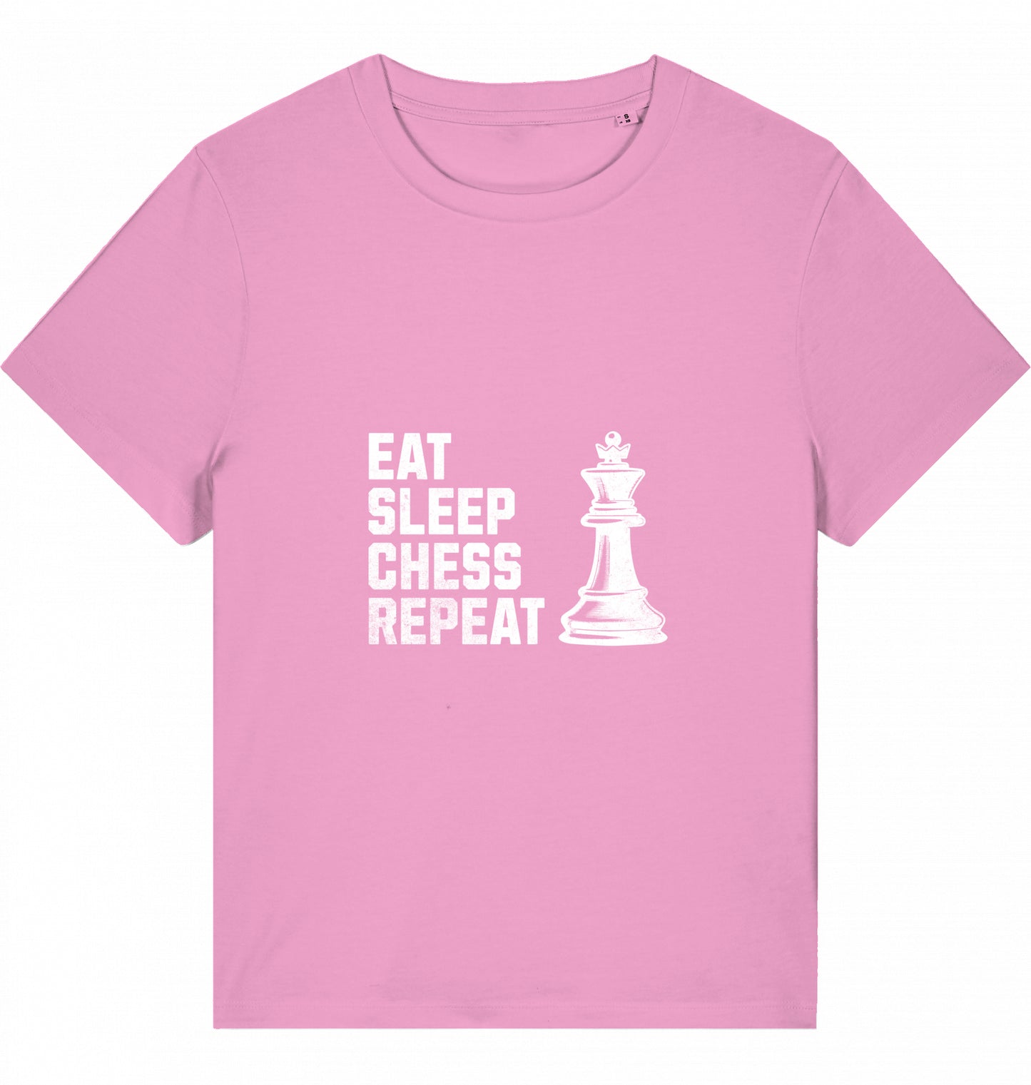 Damen Schach T-Shirt Eat Sleep Chess Repeat