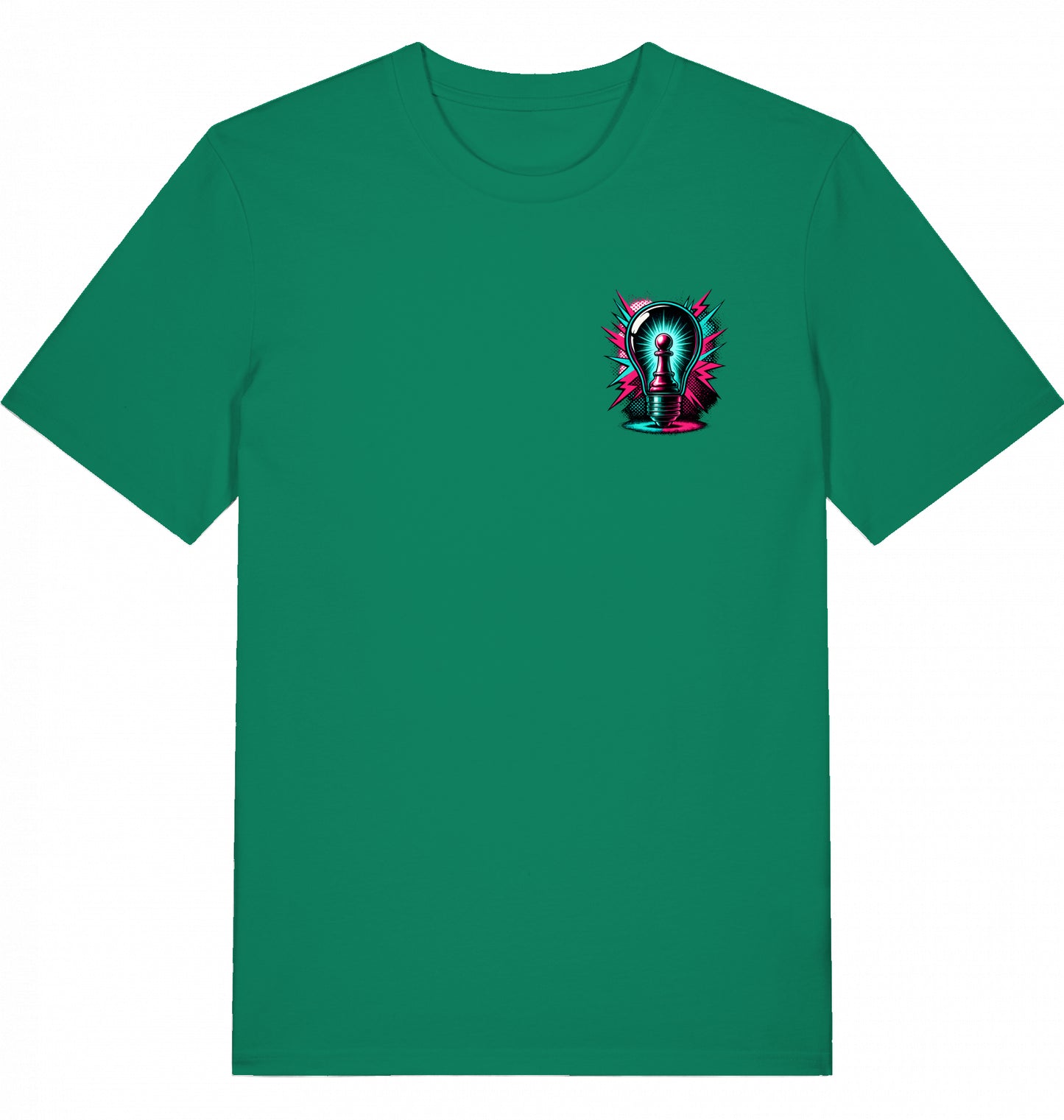 T-Shirt Schach Glühbirne