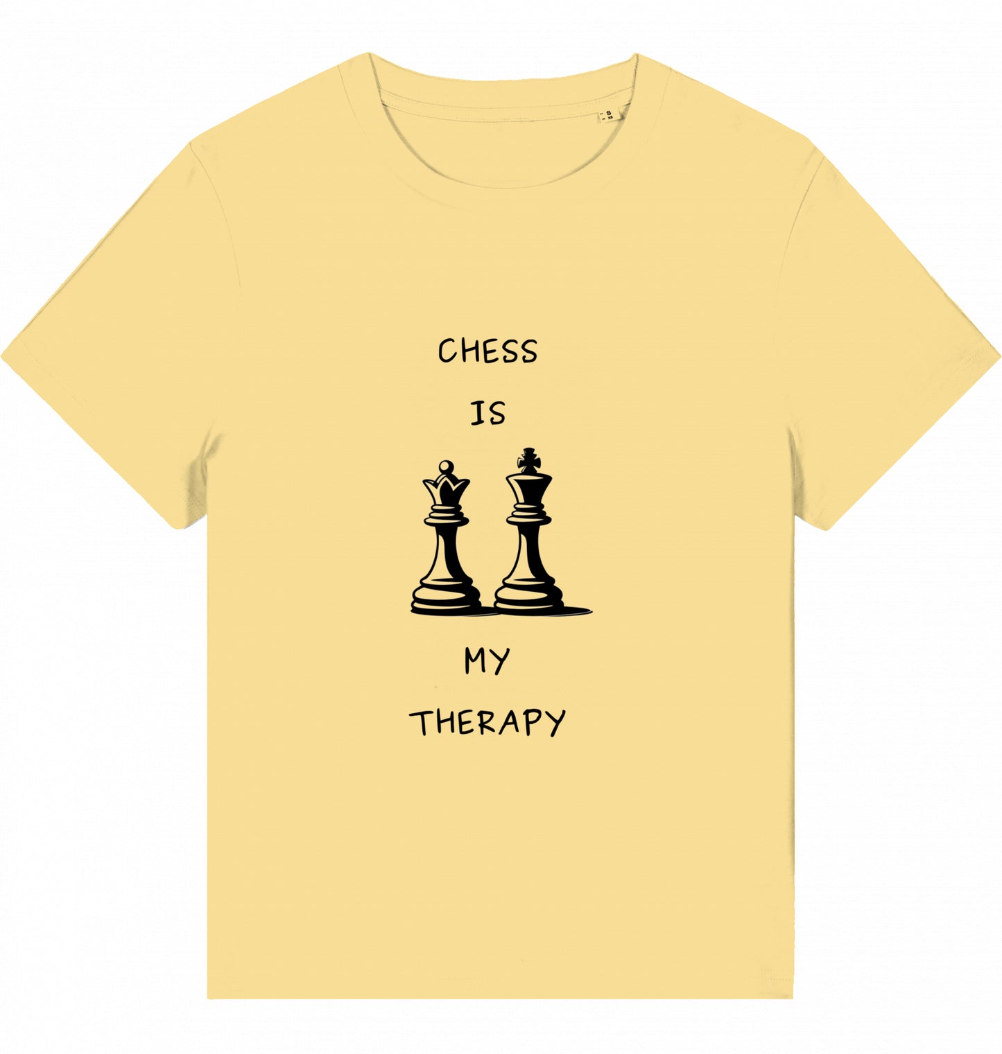 Schach Damen T-Shirt Chess Is My Therapy Bio-Baumwolle Fairtrade