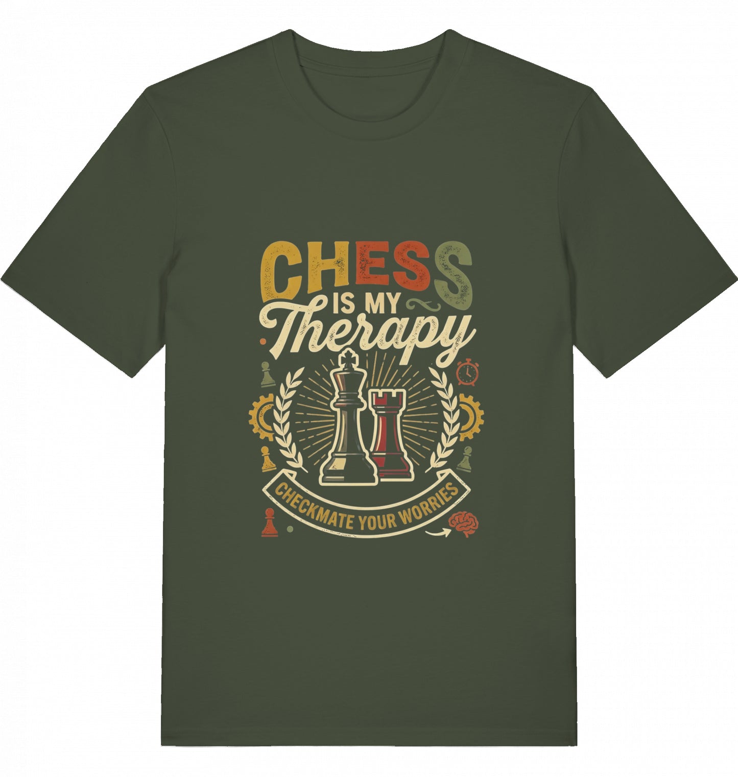 Schach T-Shirt "Chess Is My Therapy" V2