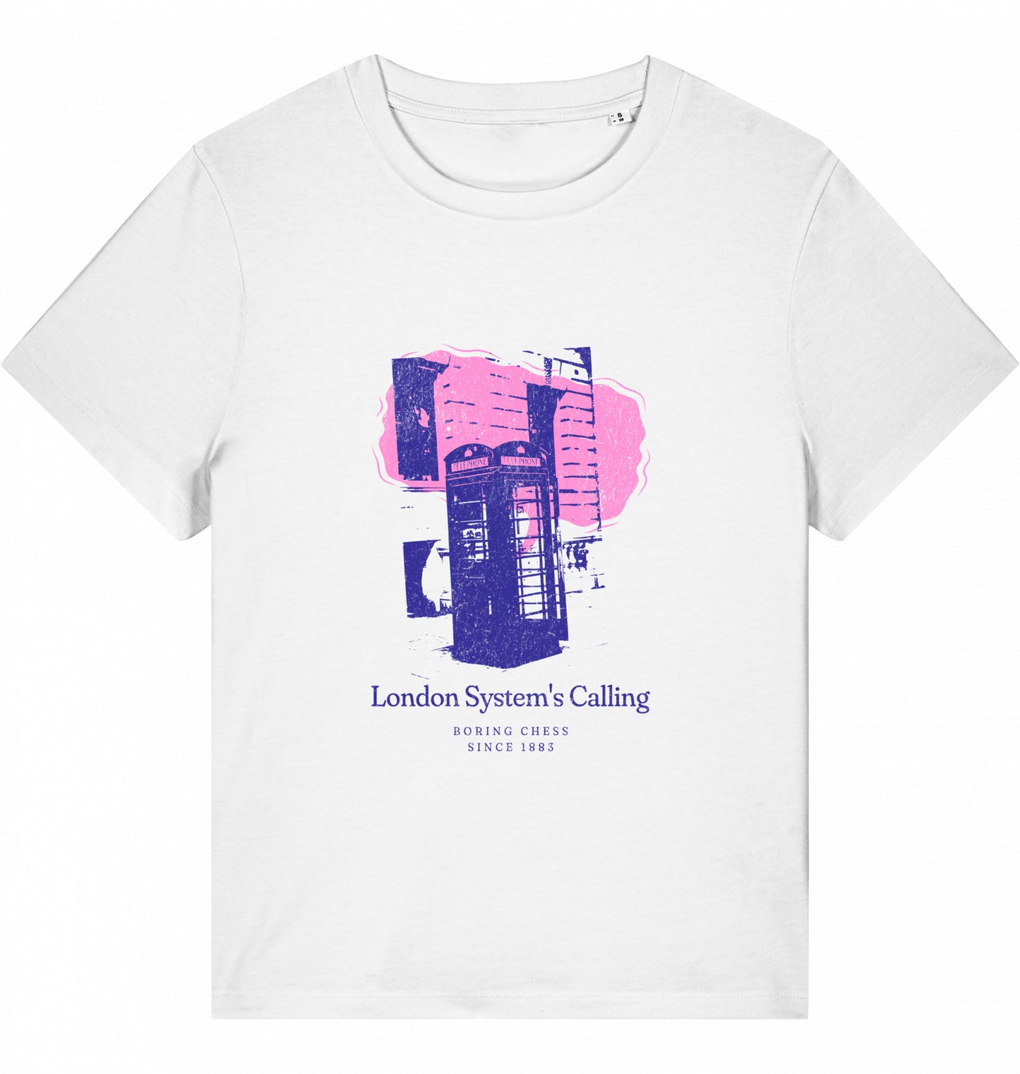 Damen Schach Eröffnung T-Shirt London System Fairtrade Chess