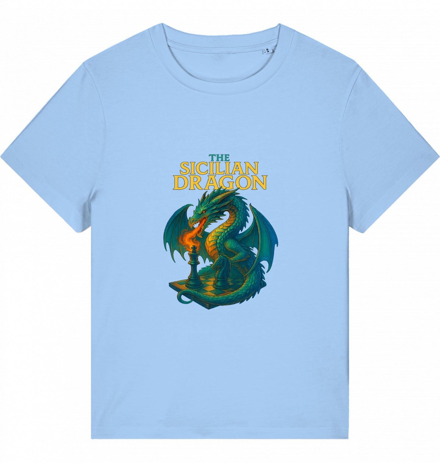 Damen Schach T-Shirt Sicilian Dragon