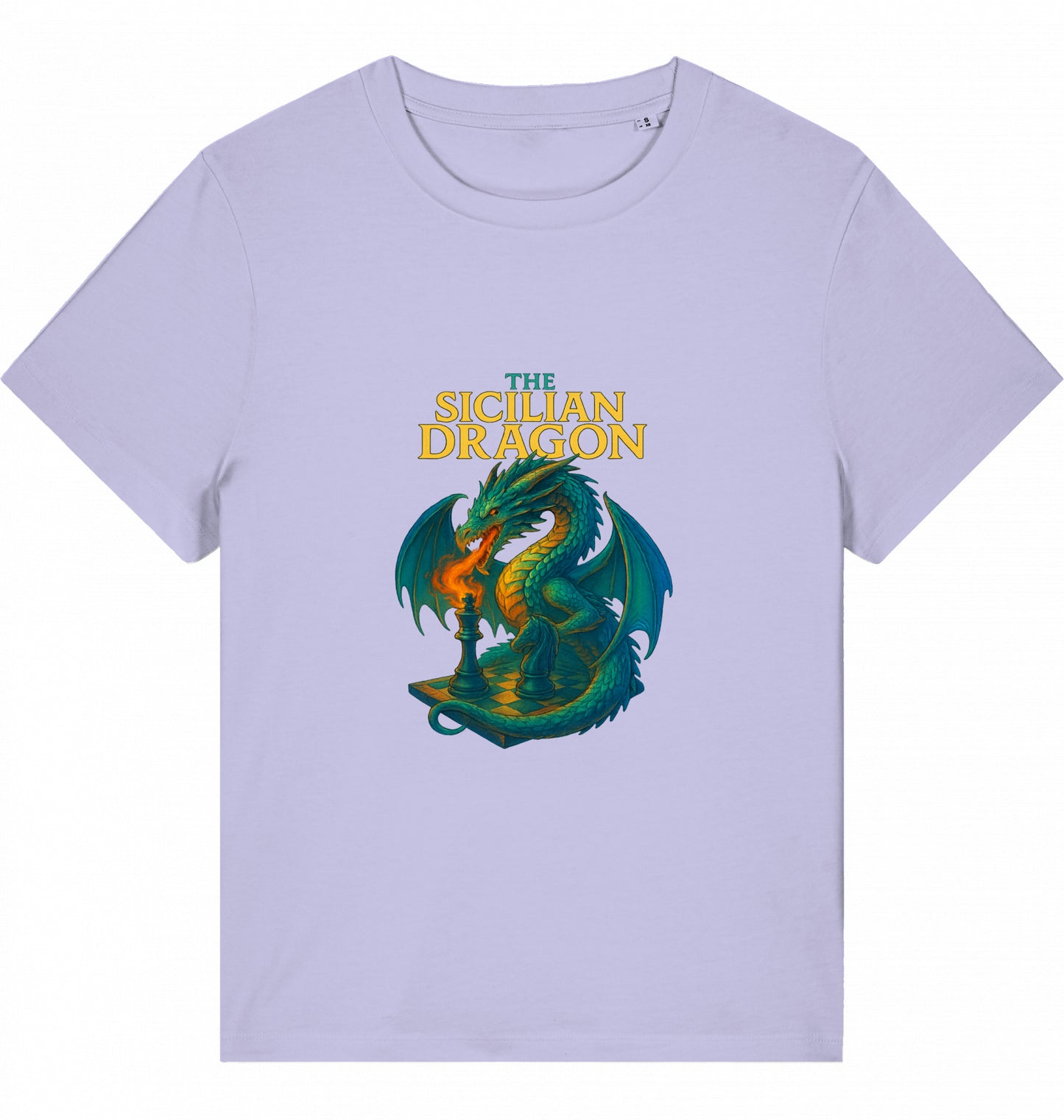 Damen Schach T-Shirt Sicilian Dragon