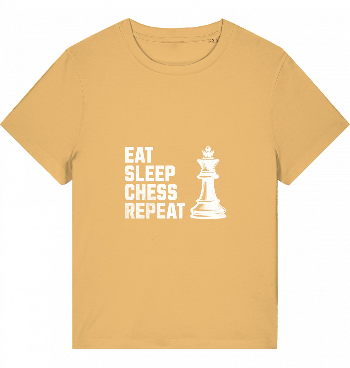 Damen Schach T-Shirt Eat Sleep Chess Repeat