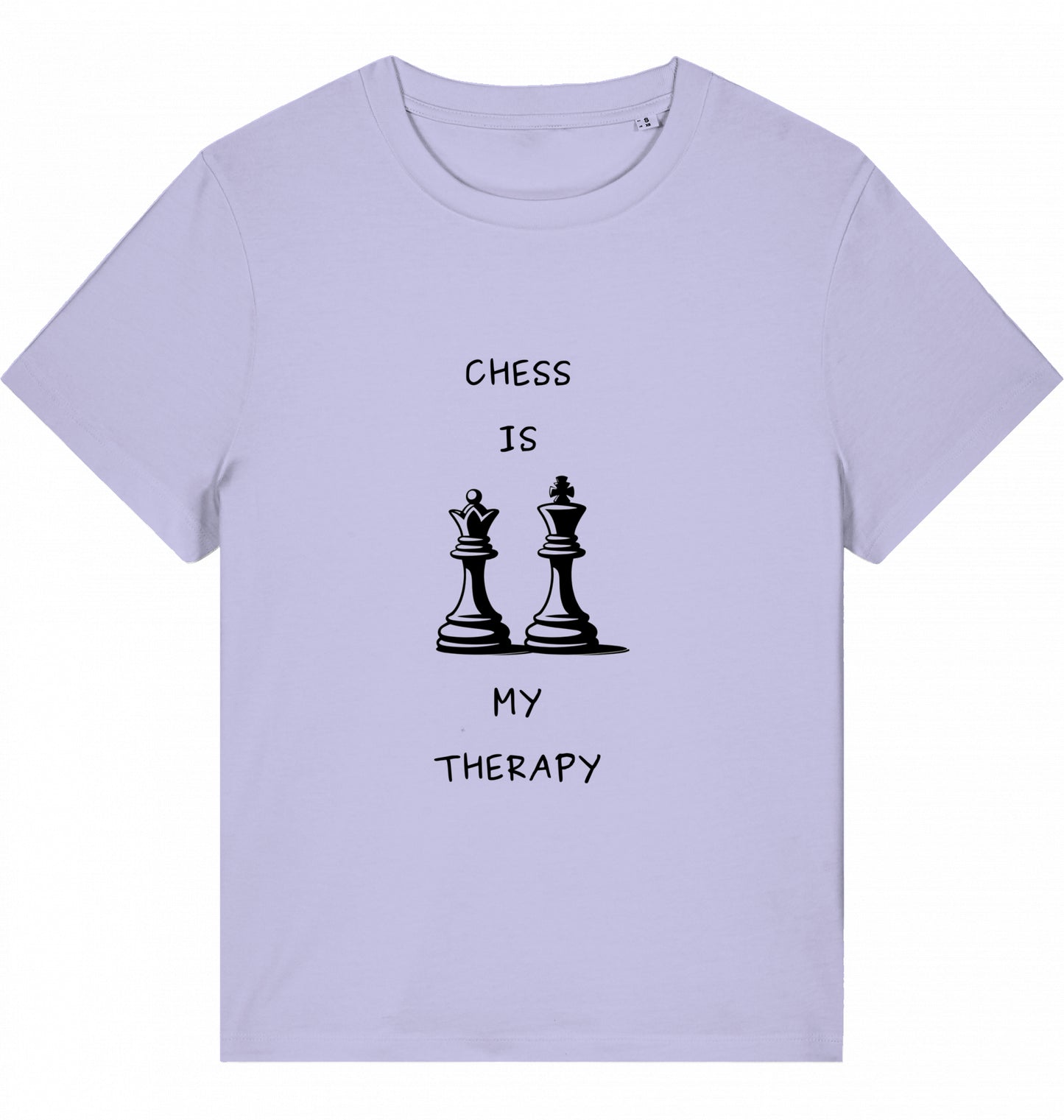 Schach Damen T-Shirt Chess Is My Therapy Bio-Baumwolle Fairtrade