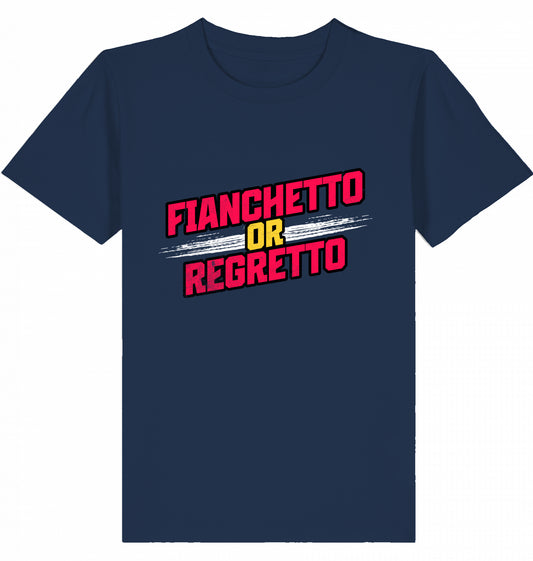 Kinder Kids Schach T-Shirt "Fianchetto Or Regretto"